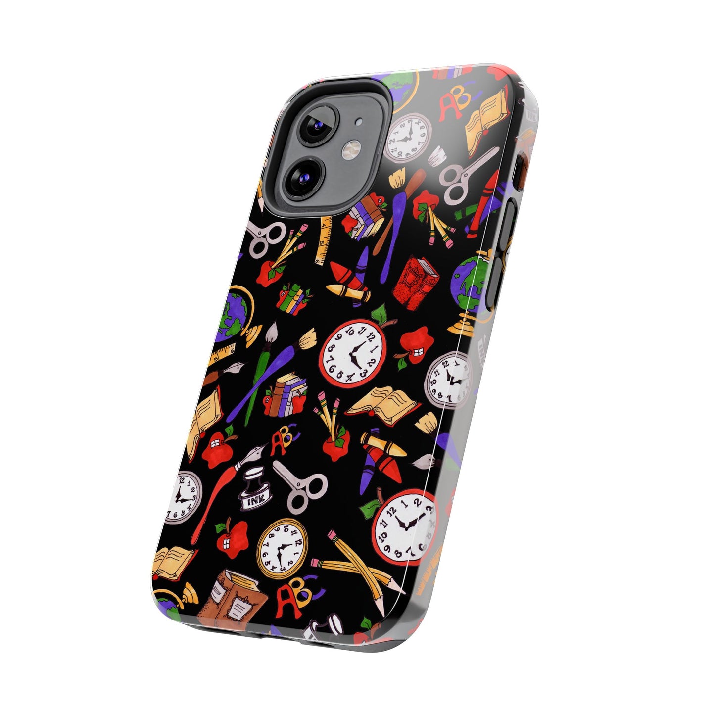 School Stuff Black Phone Case
