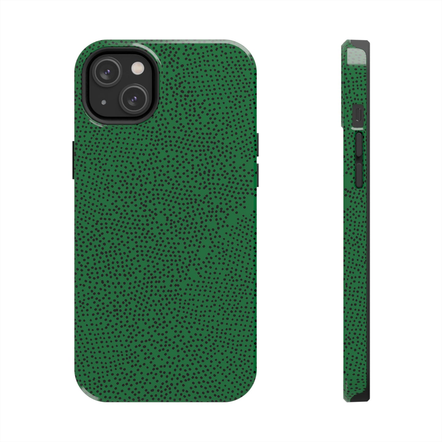 Mini Dot Green / Black Phone Case
