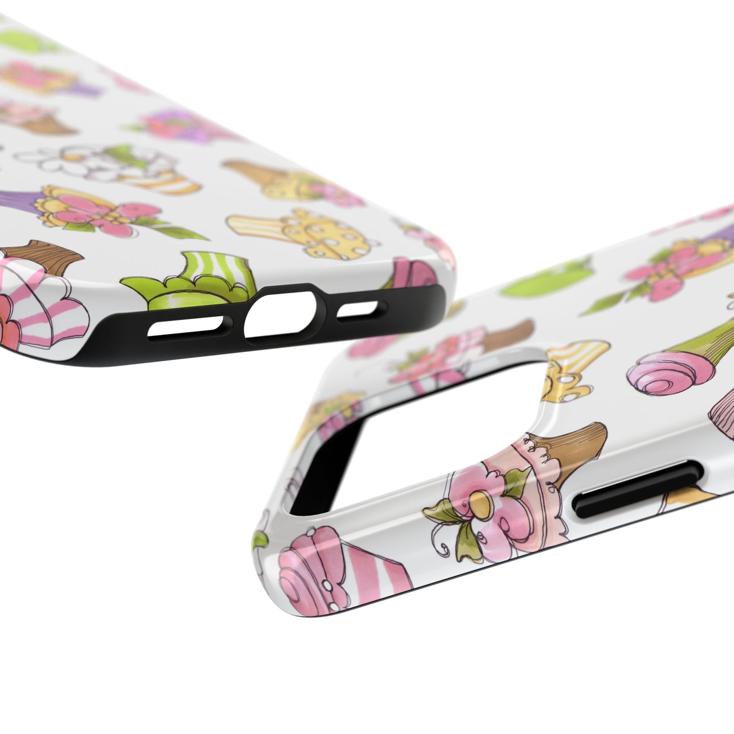 Cupcake Toss White Phone Case