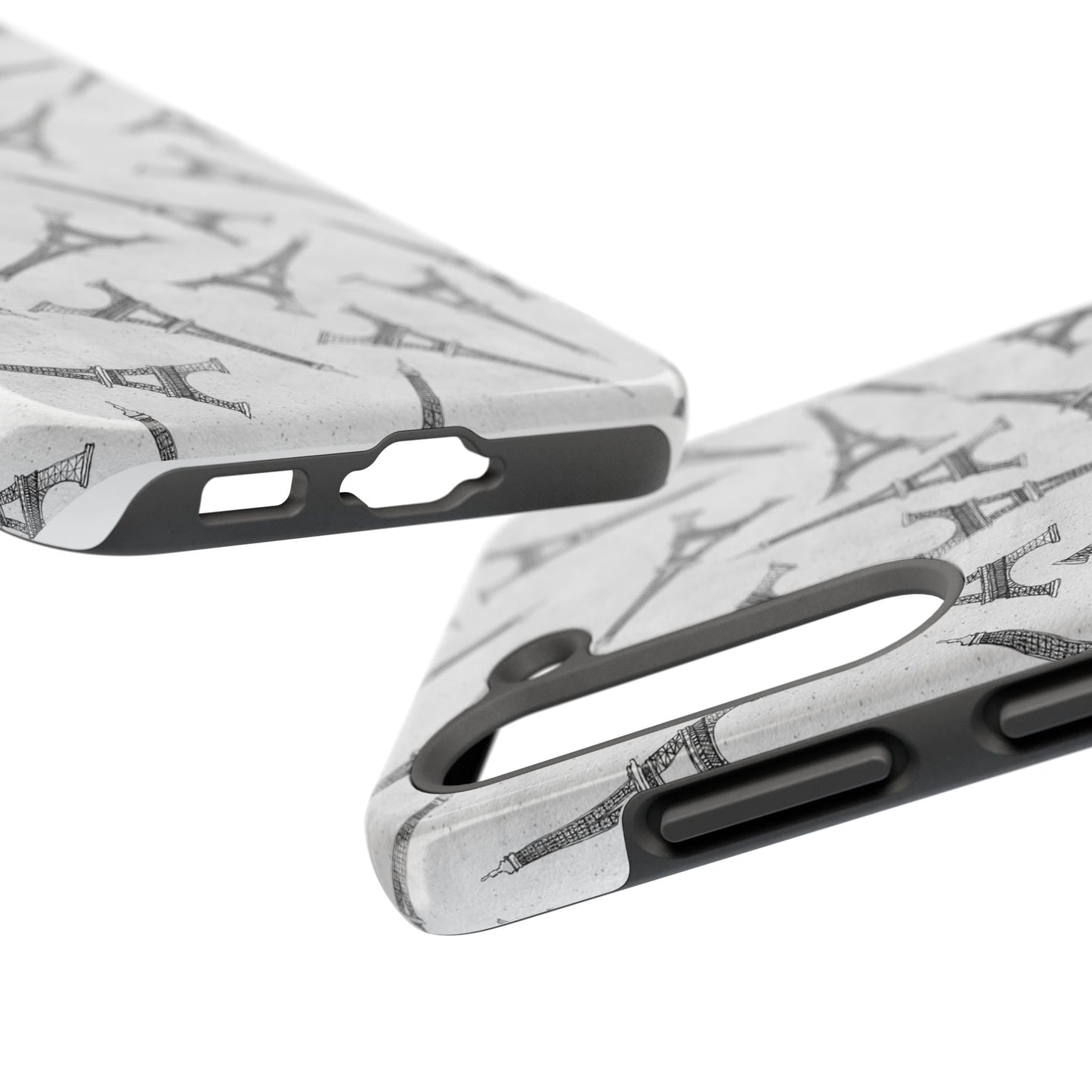 Eifelesque Silver Phone Case