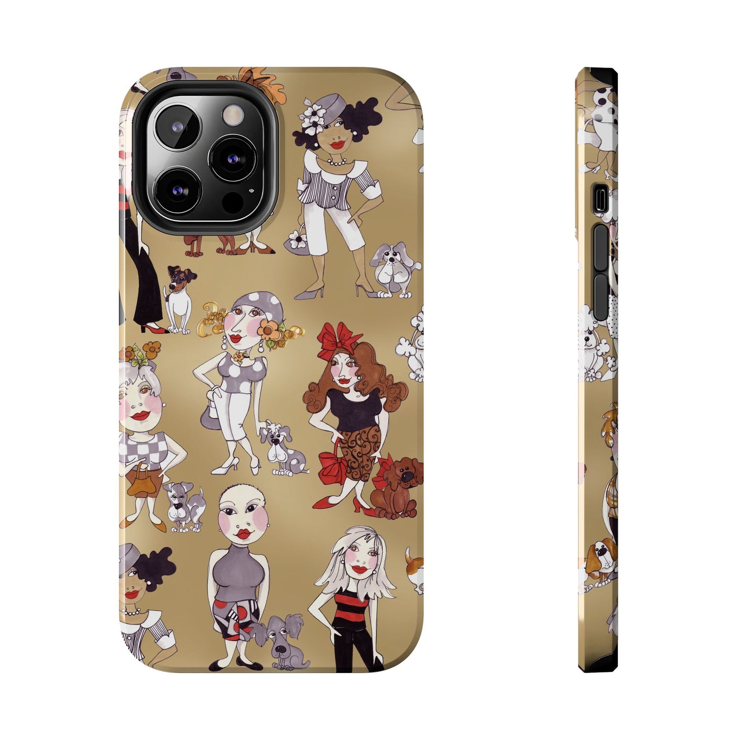 Dog Ladies Tan Phone Case