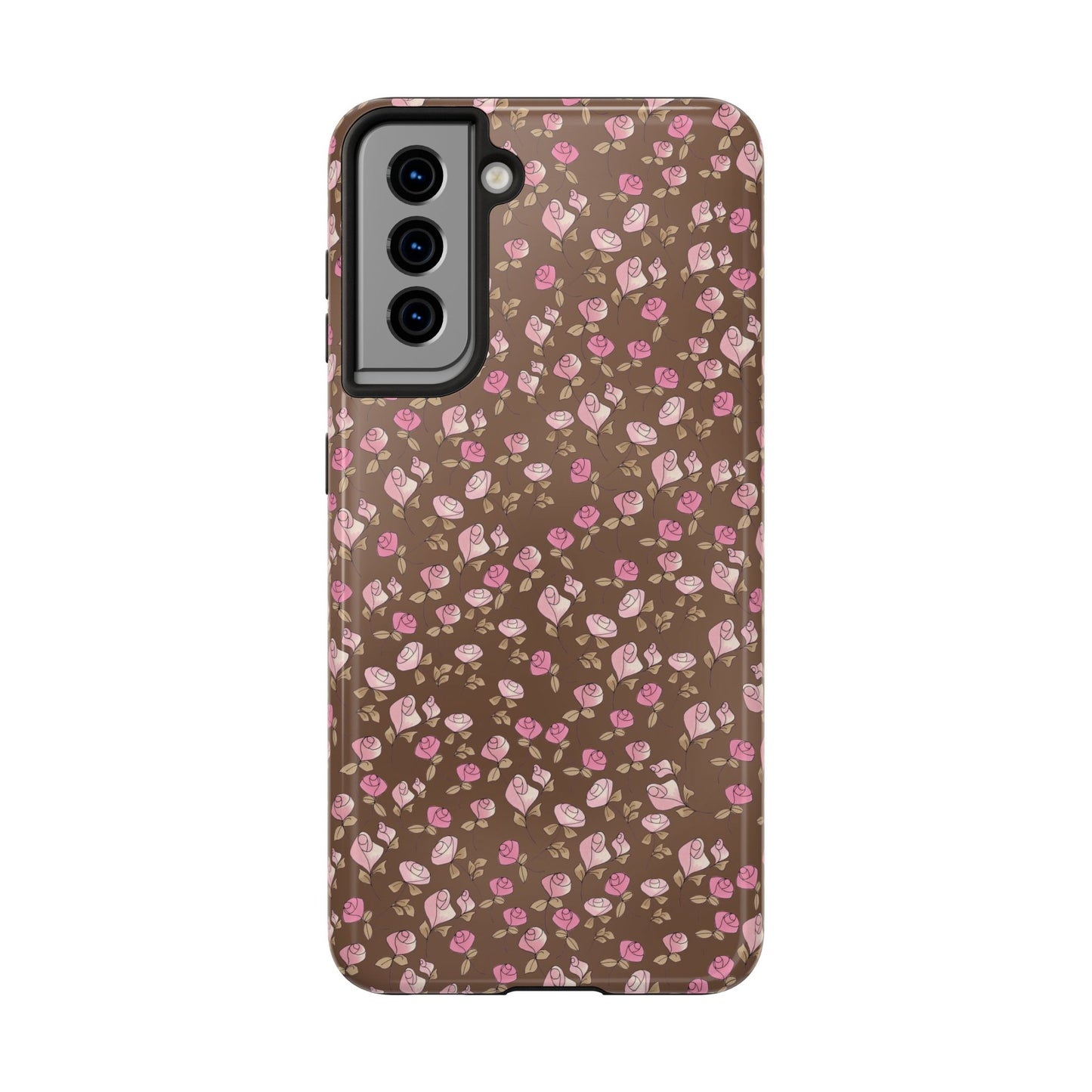 Little Bitty Roses Chocolate Phone Case