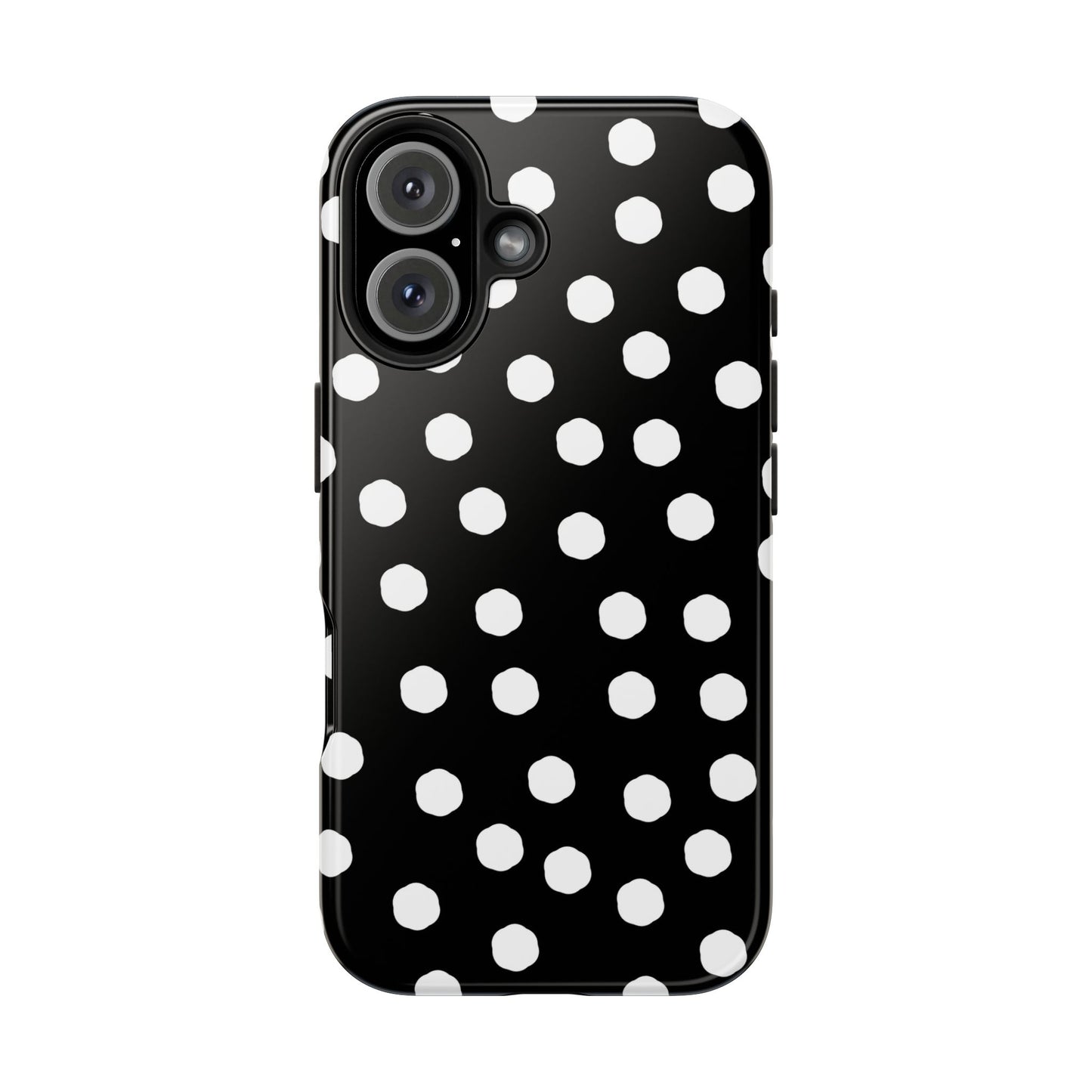 Jumbo Dots Black / White Phone Case