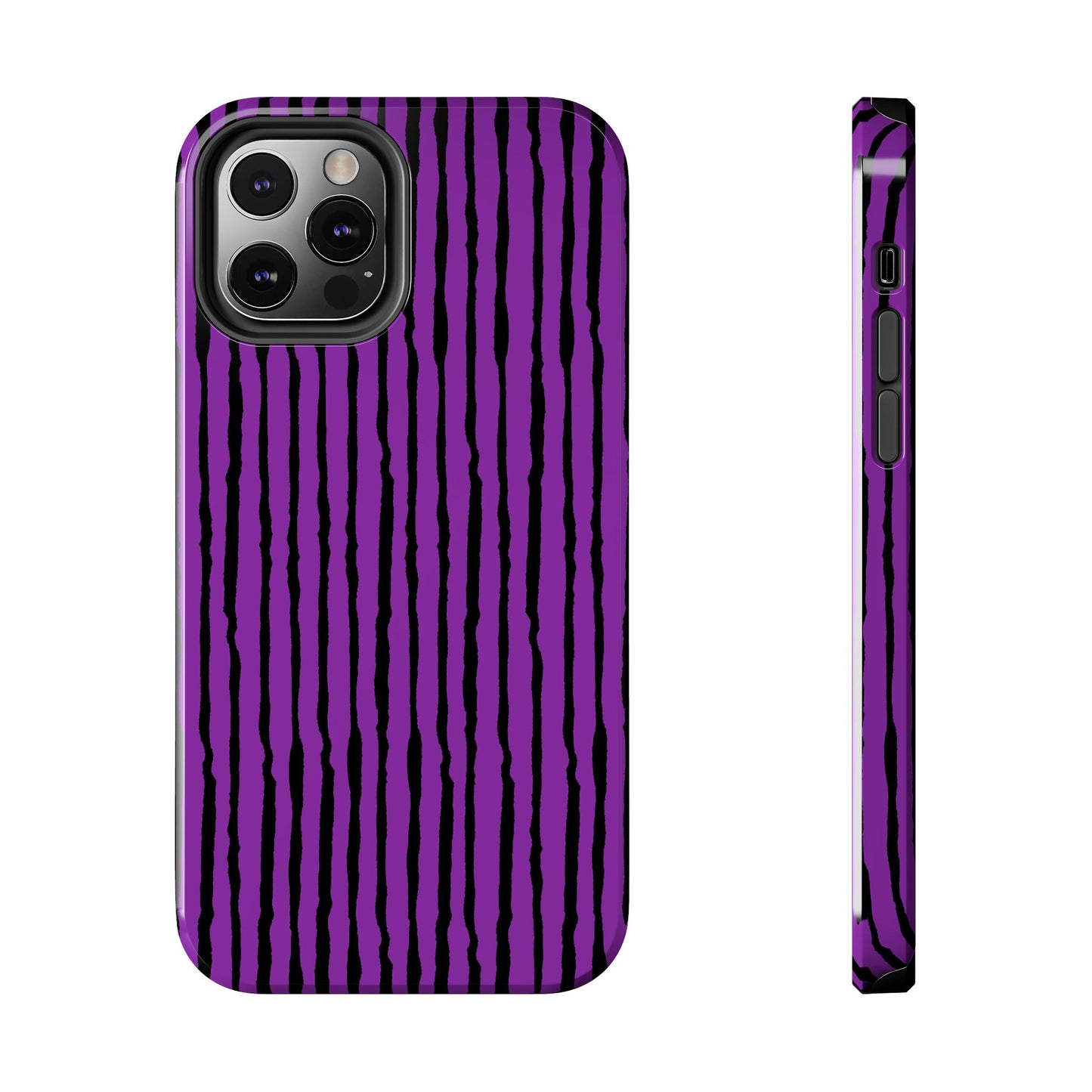 Sorta Stripe Purple / Black Phone Case