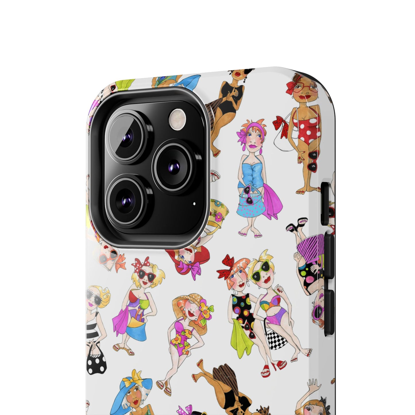 Tossed Beauties White Phone Case