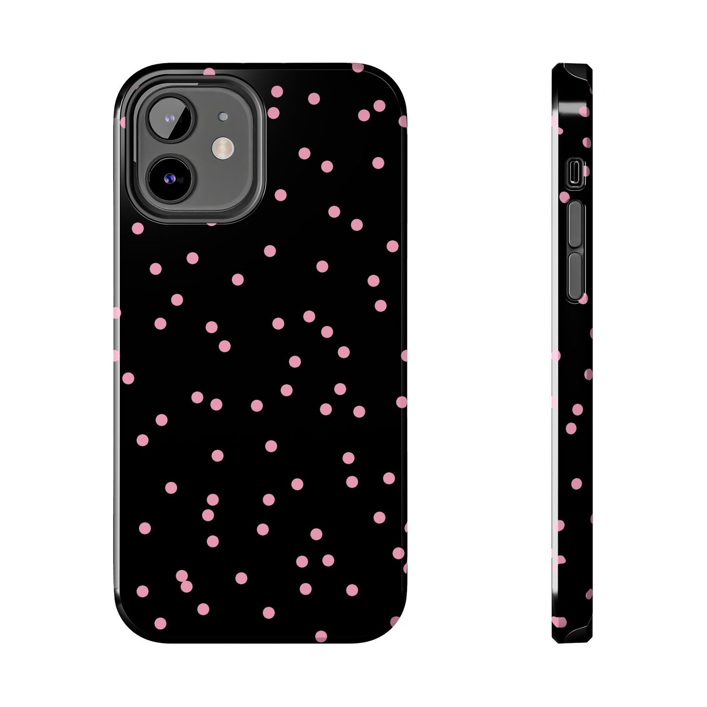Space Dots Black / Pink Phone Case