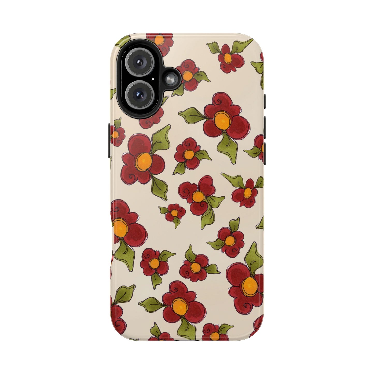 Chili Pepper Daisies Phone Case