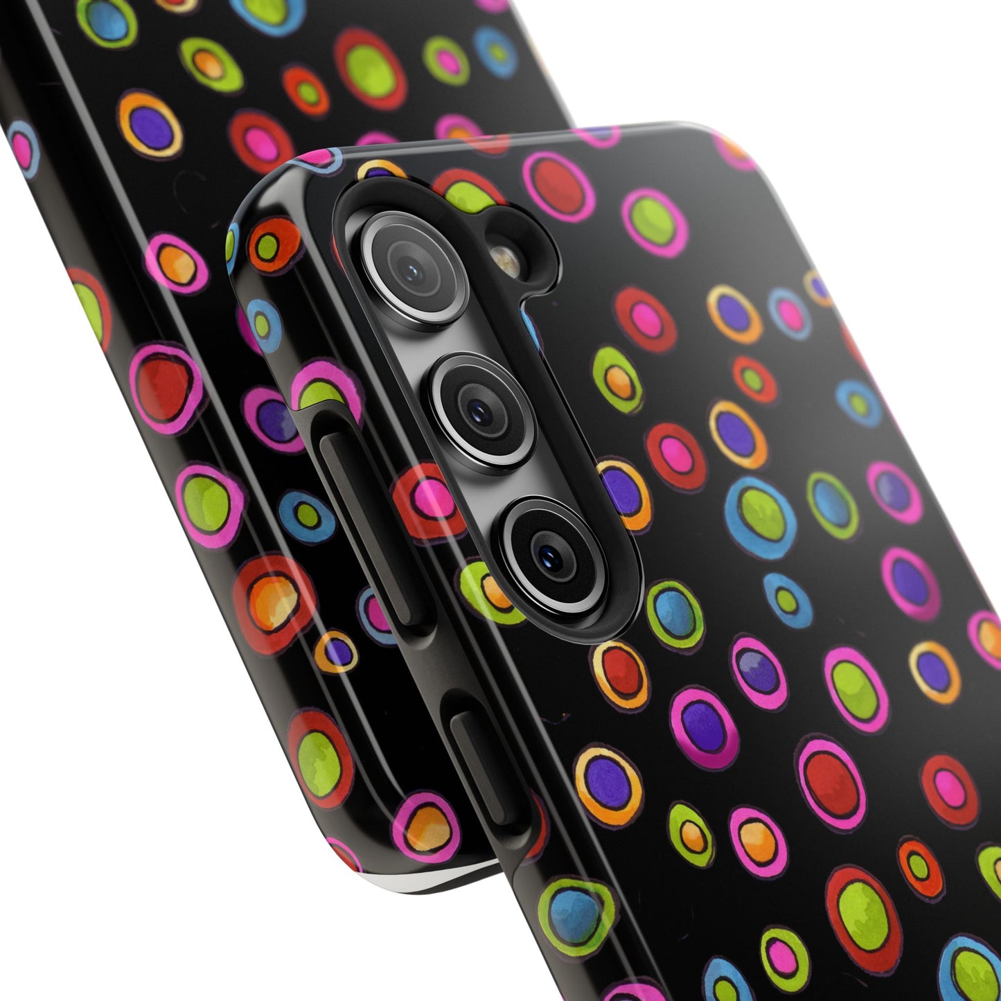Dopey Dots Black Phone Case
