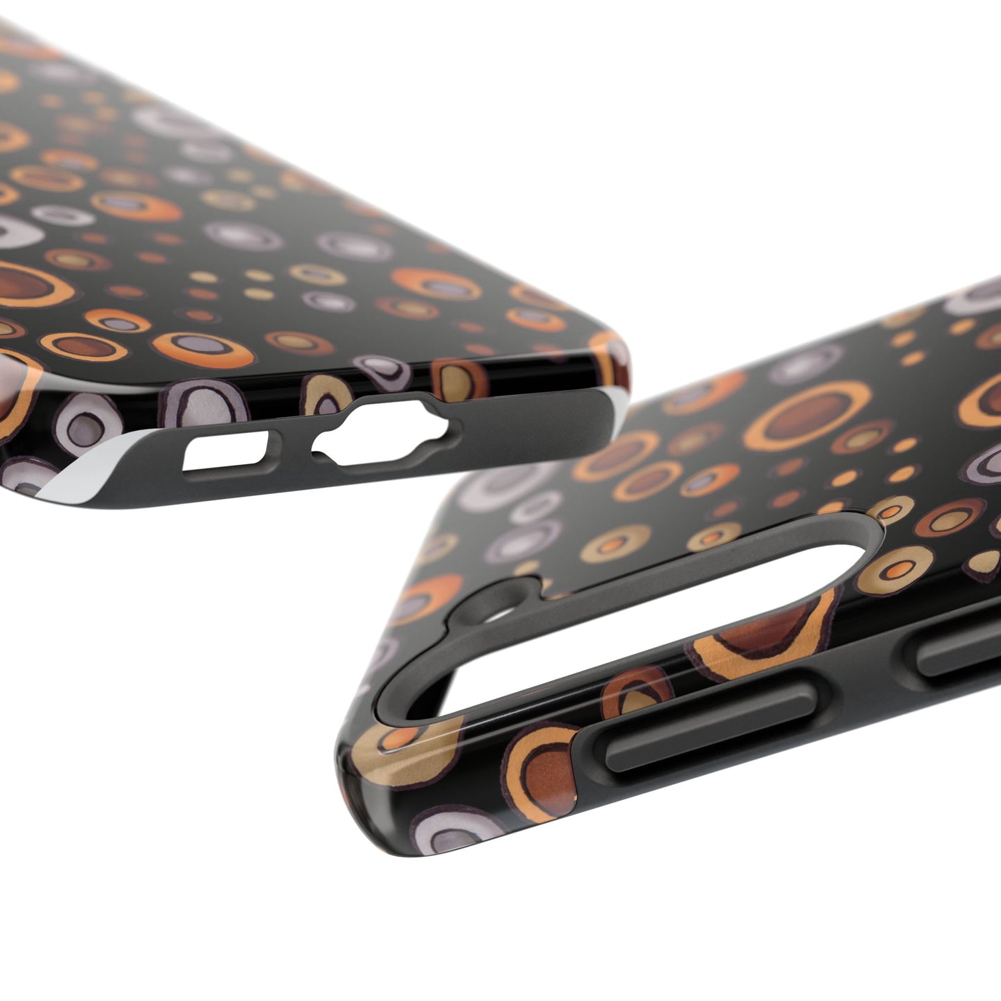 Doggy Dots Black Phone Case