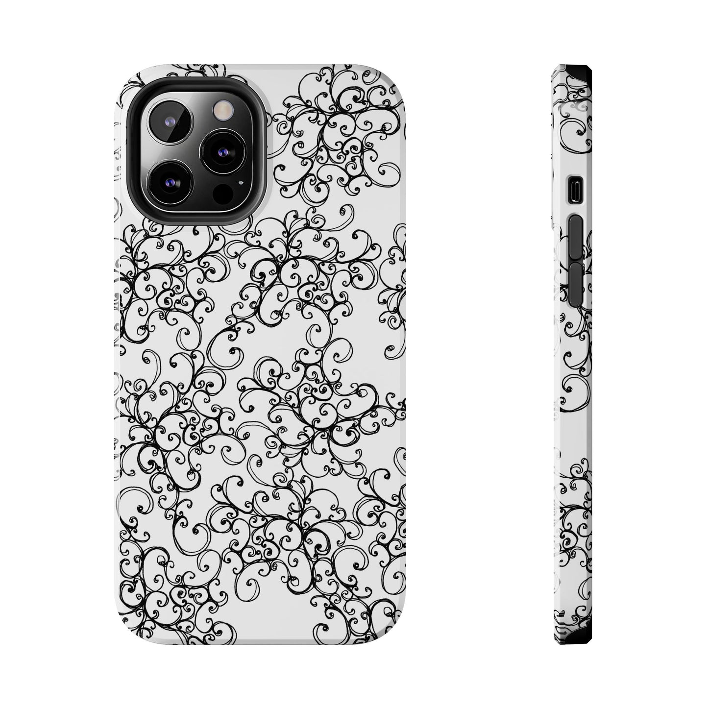 Poodle Scroll Phone Case