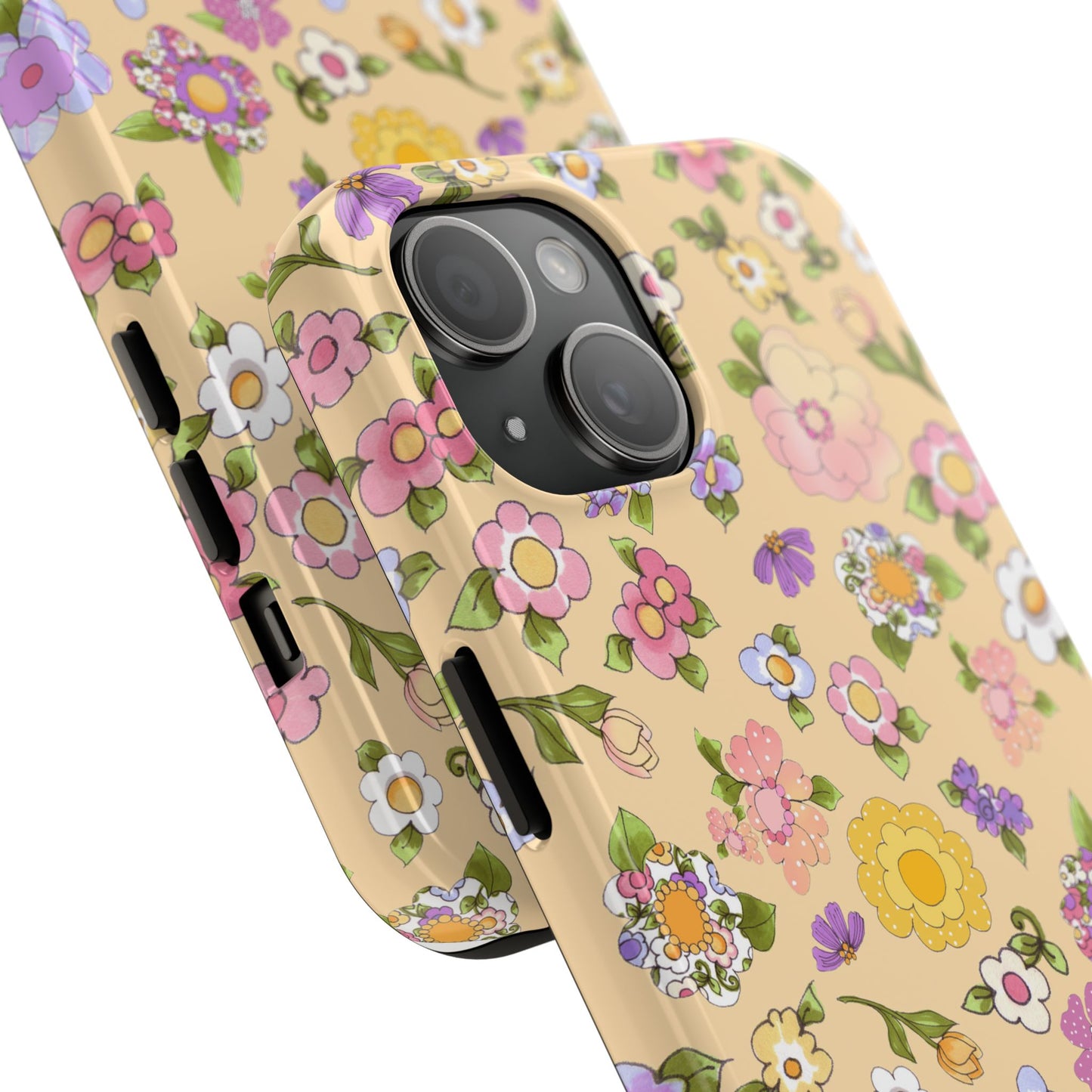 Flowery Yellow Phone Case