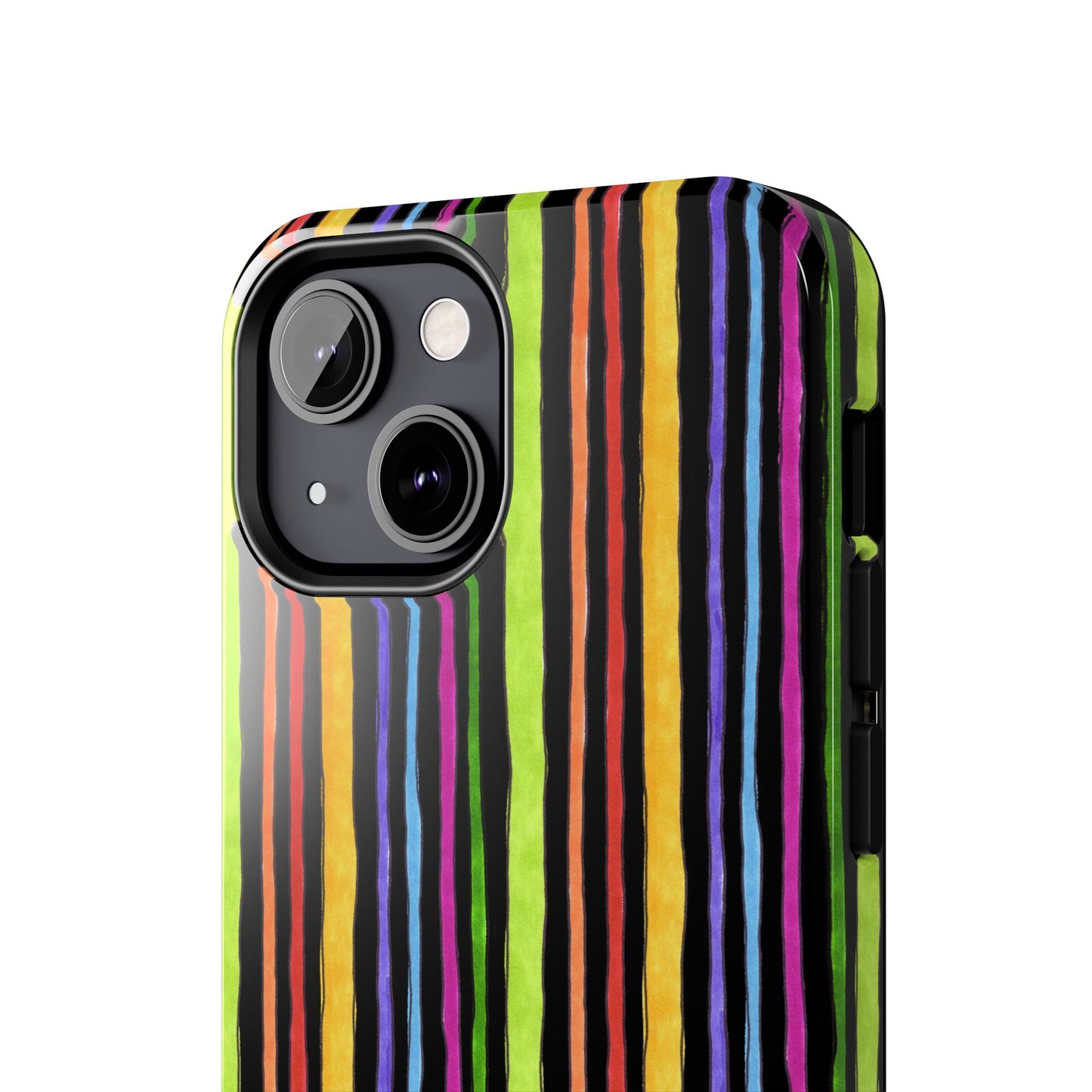 Stripe Fancy Black Phone Case
