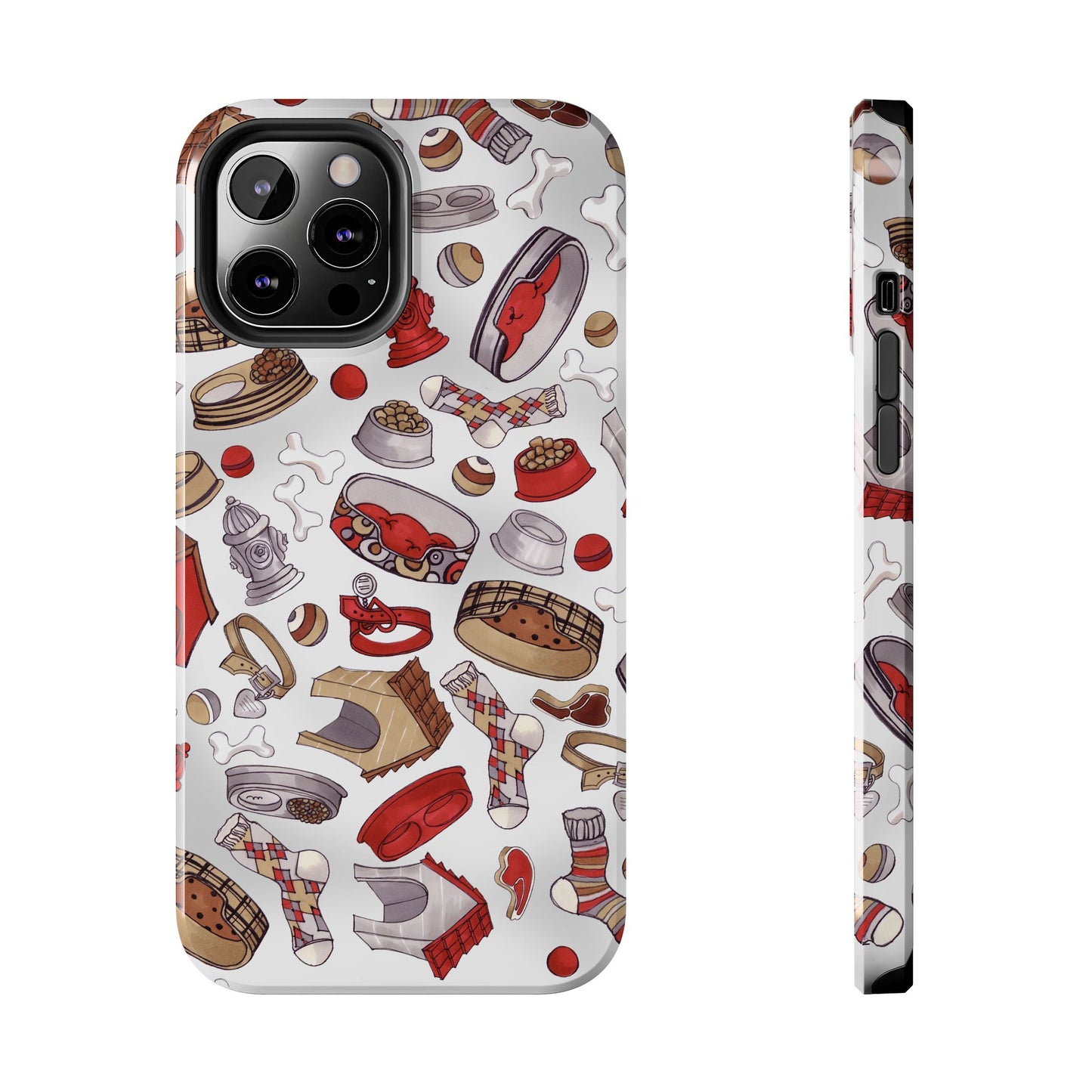 Doggie Stuff Gray Phone Case