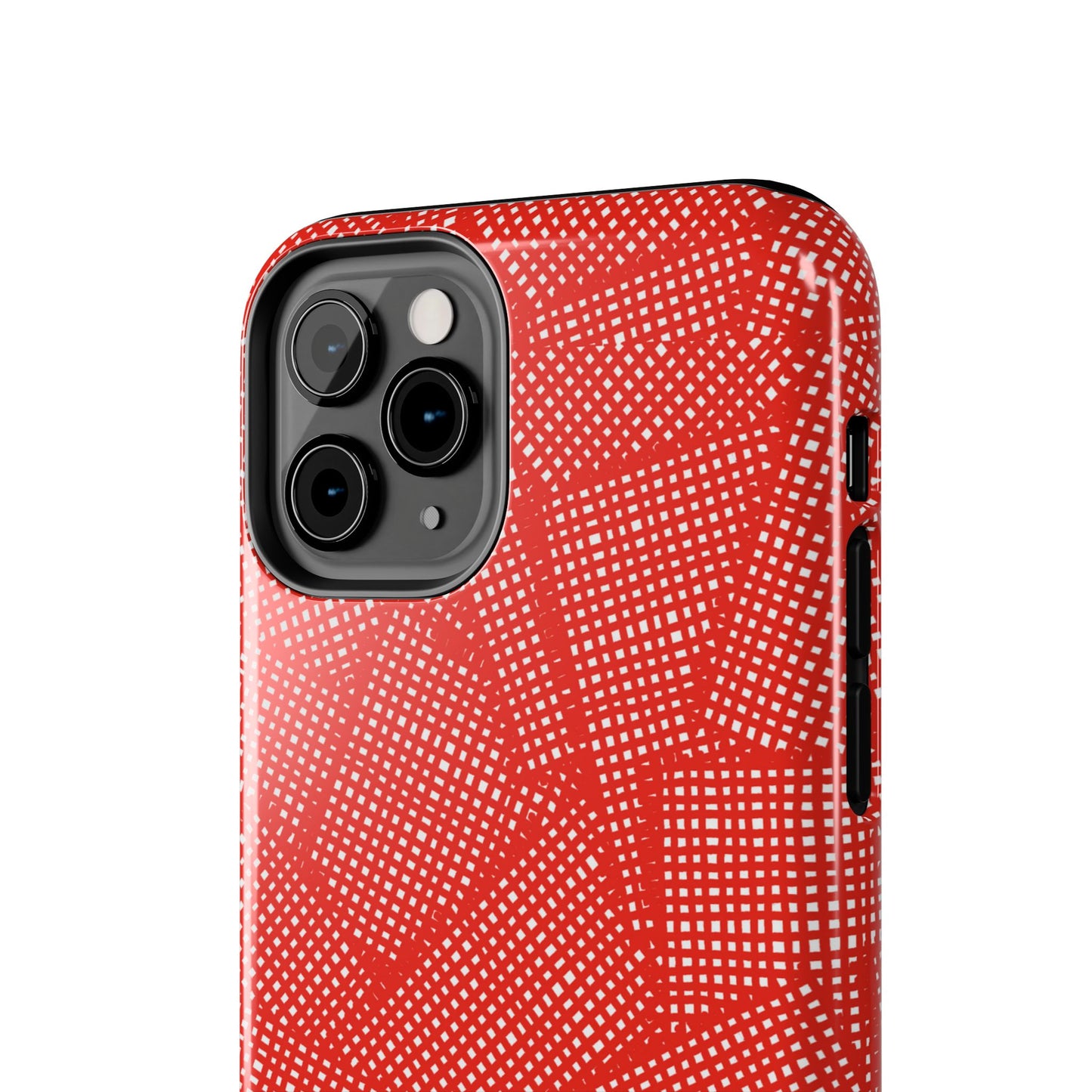 Check Patch Large Red Phone Case