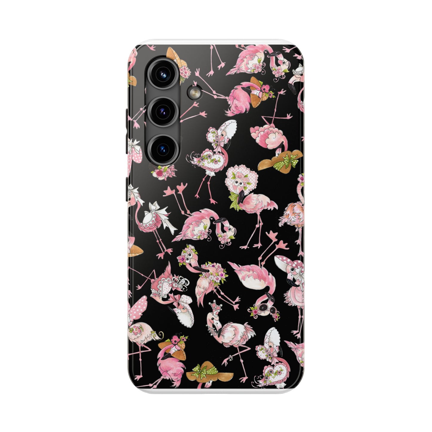 Tossed Flams Black Phone Case