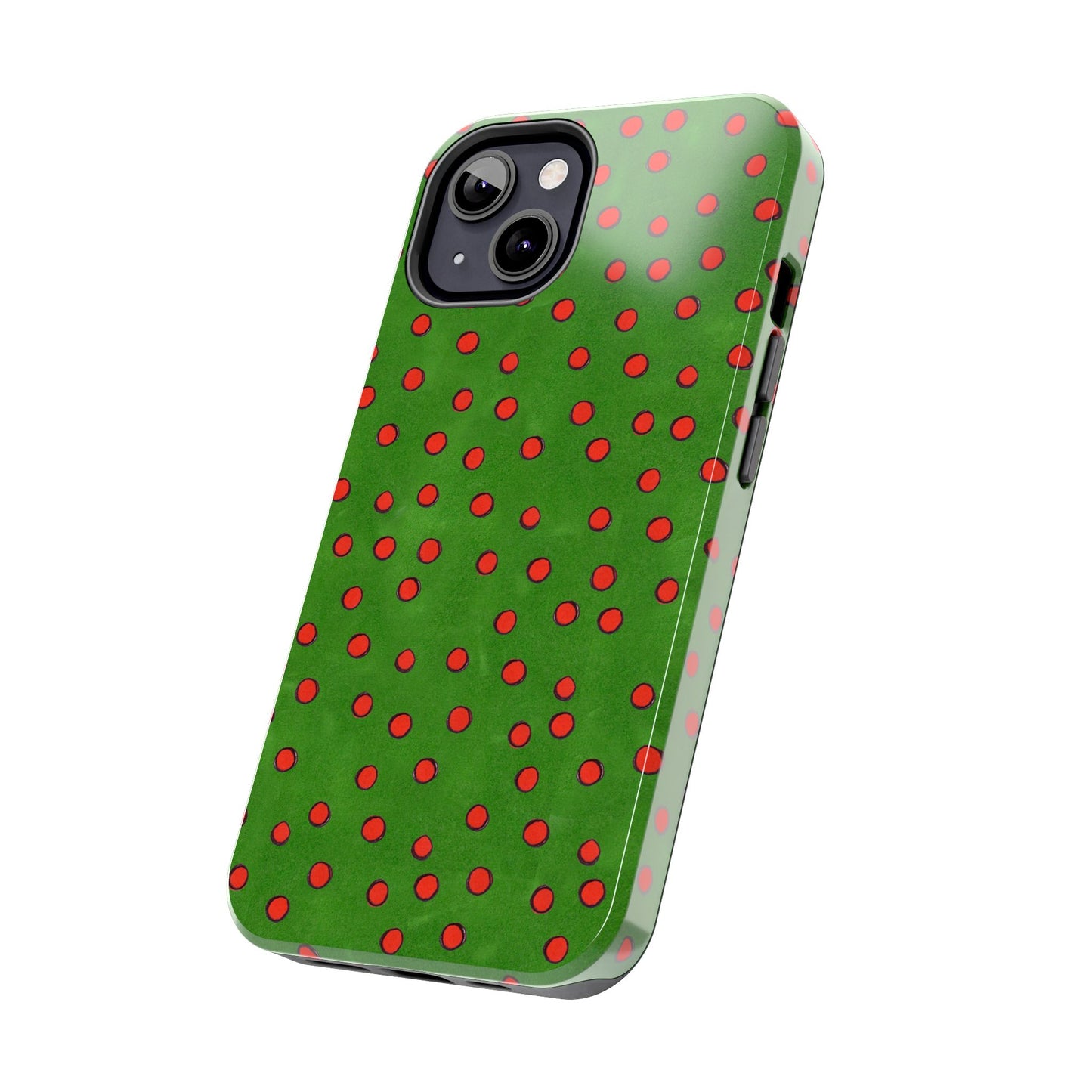 Dinky Dots Green / Red Phone Case