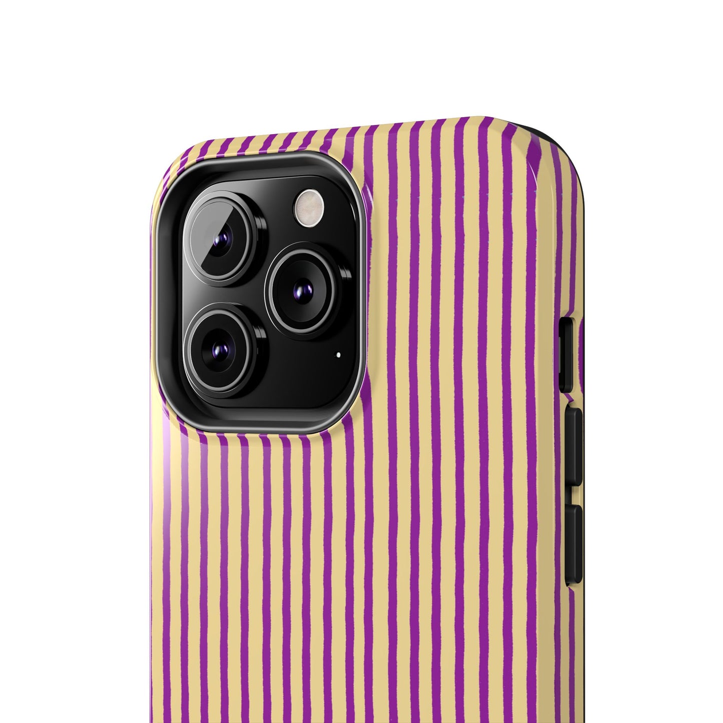 Stripe Yellow / Purple Phone Case
