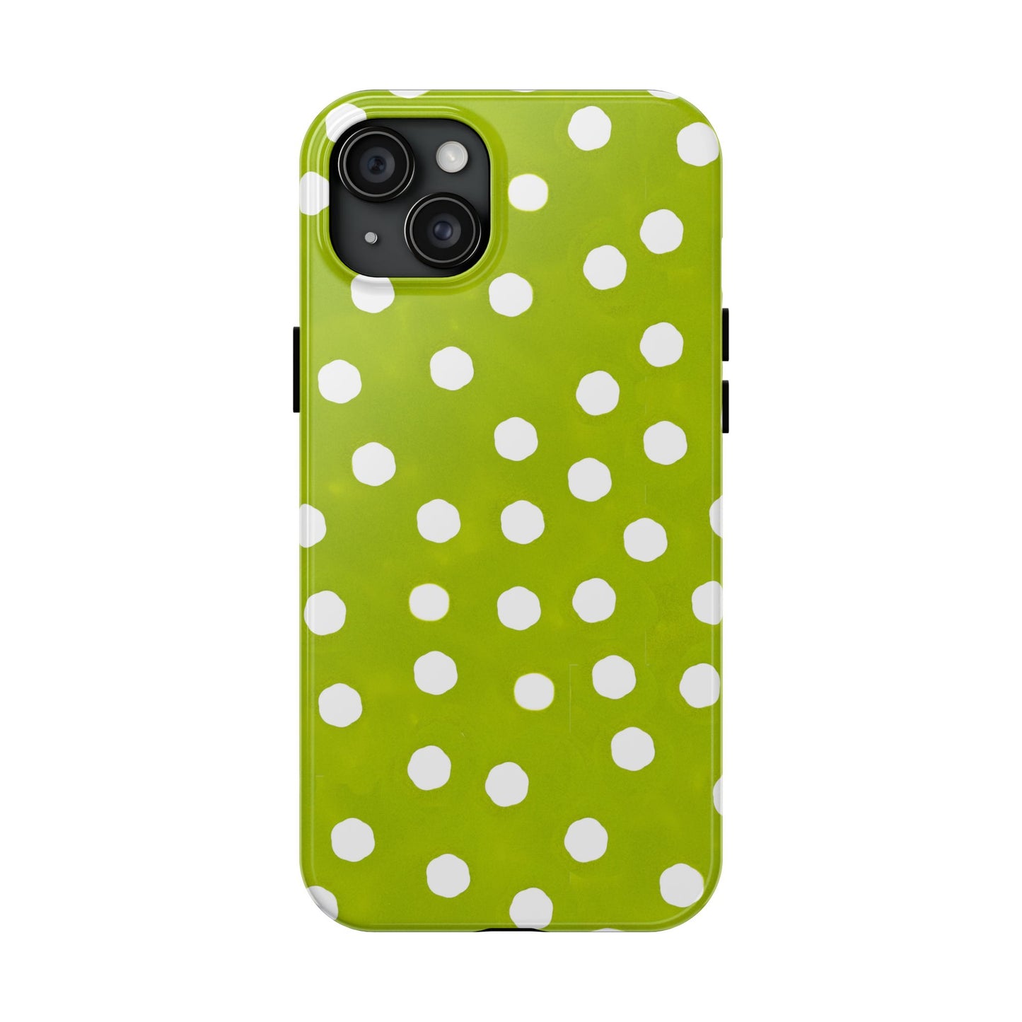 Jumbo Dots Green / White Phone Case