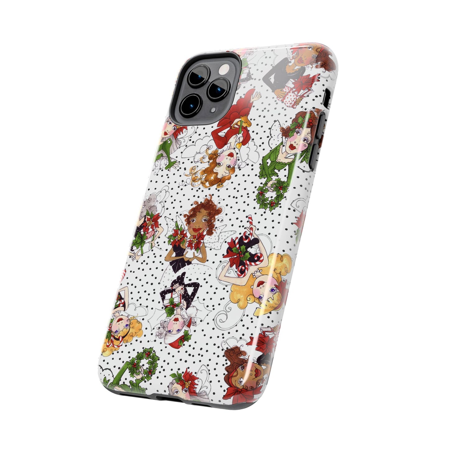 Fairy Toss White / Black Phone Case
