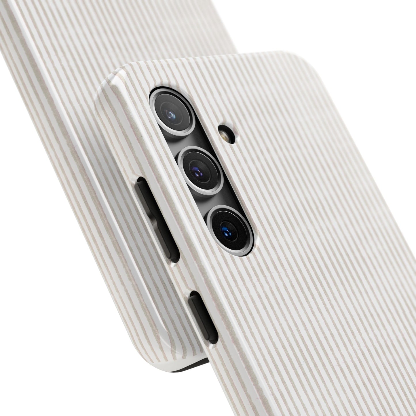 Stripe White / Gray Phone Case
