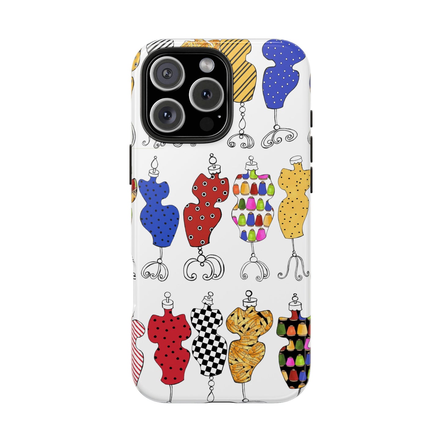 Go Figure White / Multi Phone Case