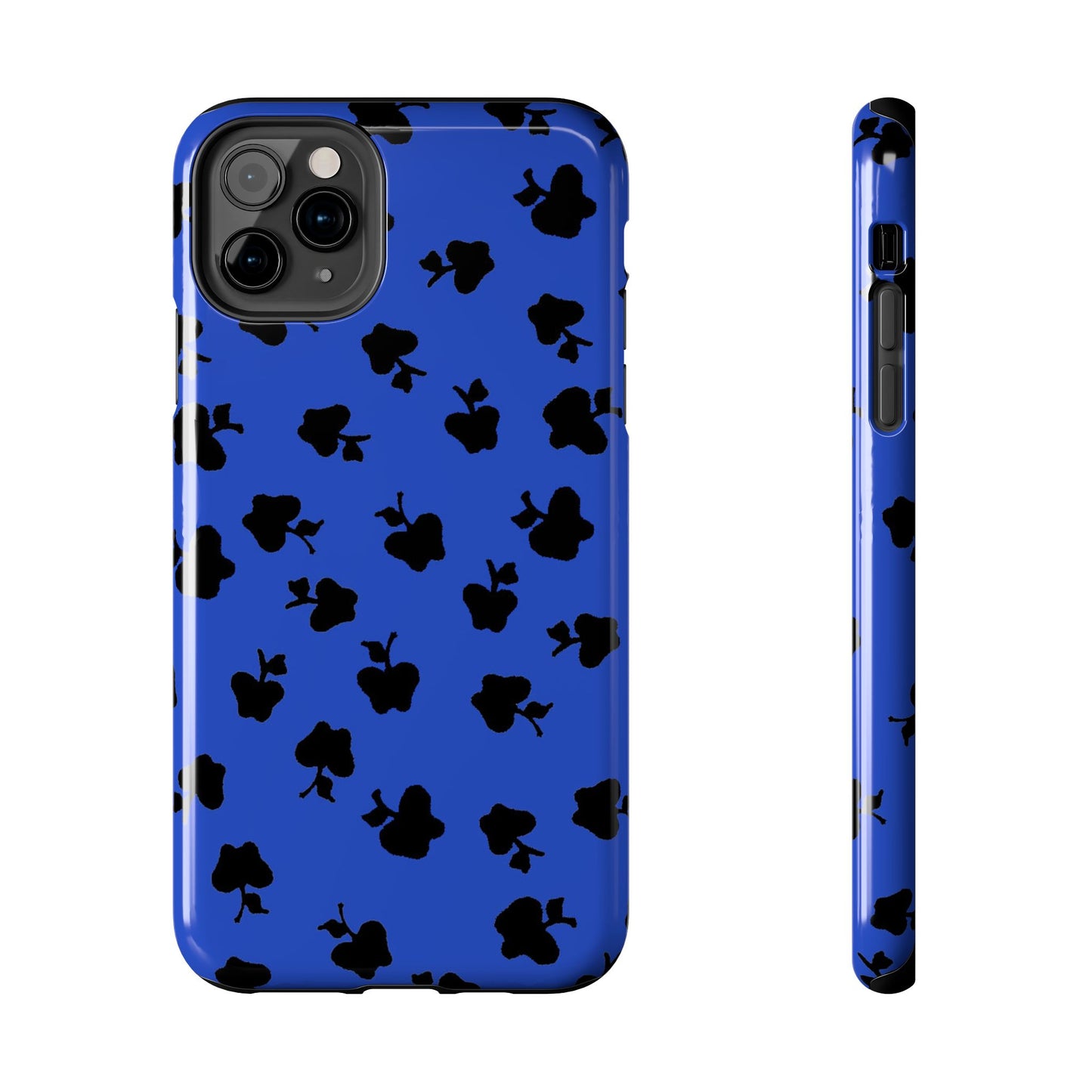 Happy Apples Blue / Black Phone Case