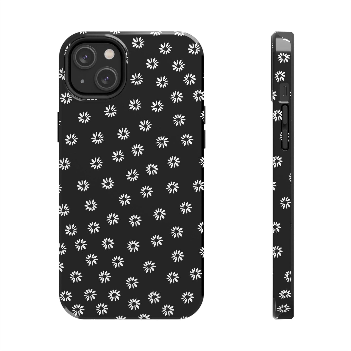 Daisy Dot Black / White Phone Case