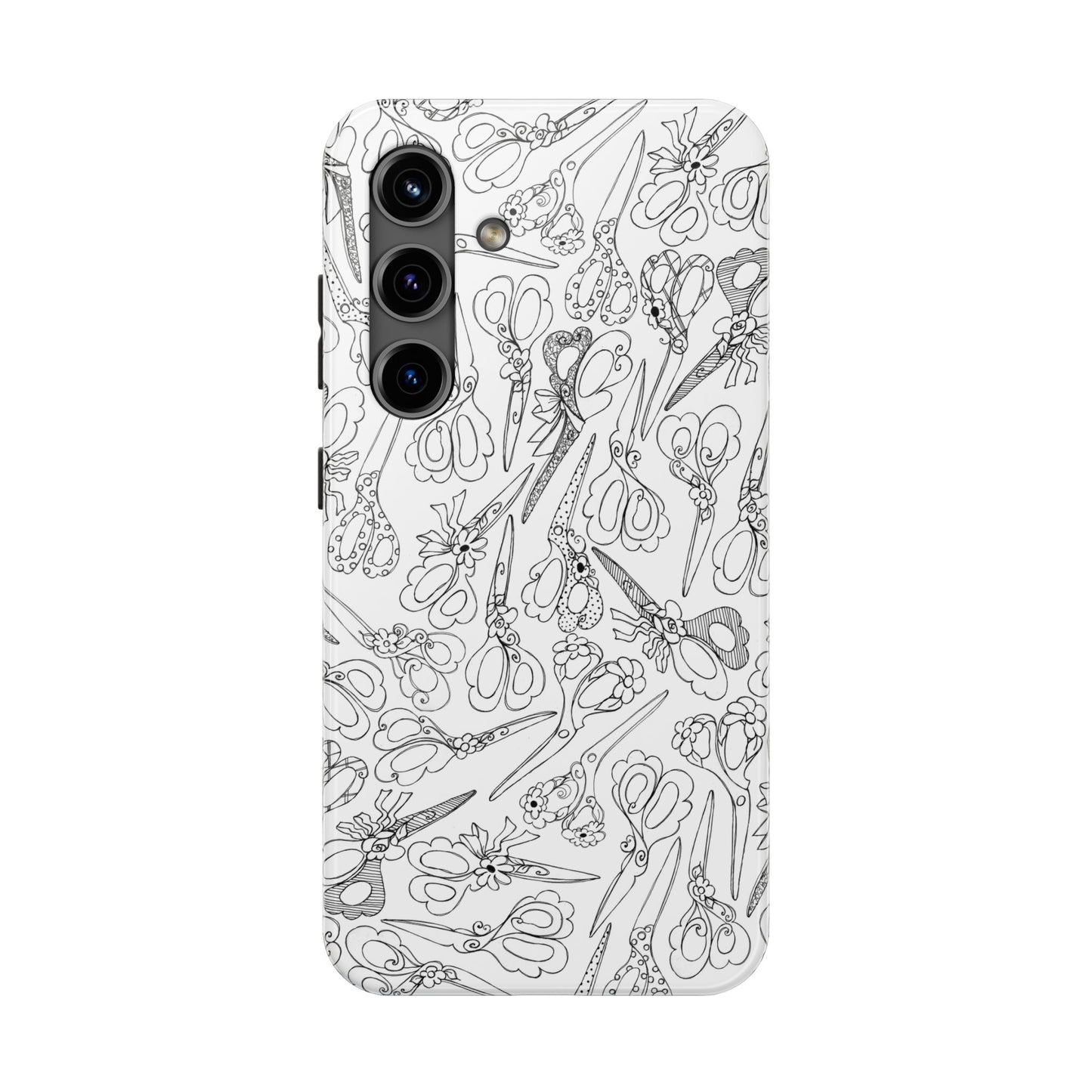 Scissor Blizzard White Phone Case