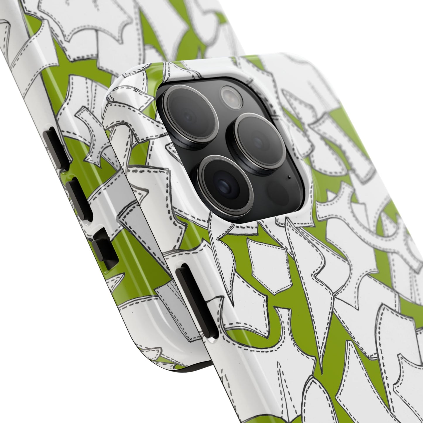 Pattern Pieces Chartreuse Phone Case