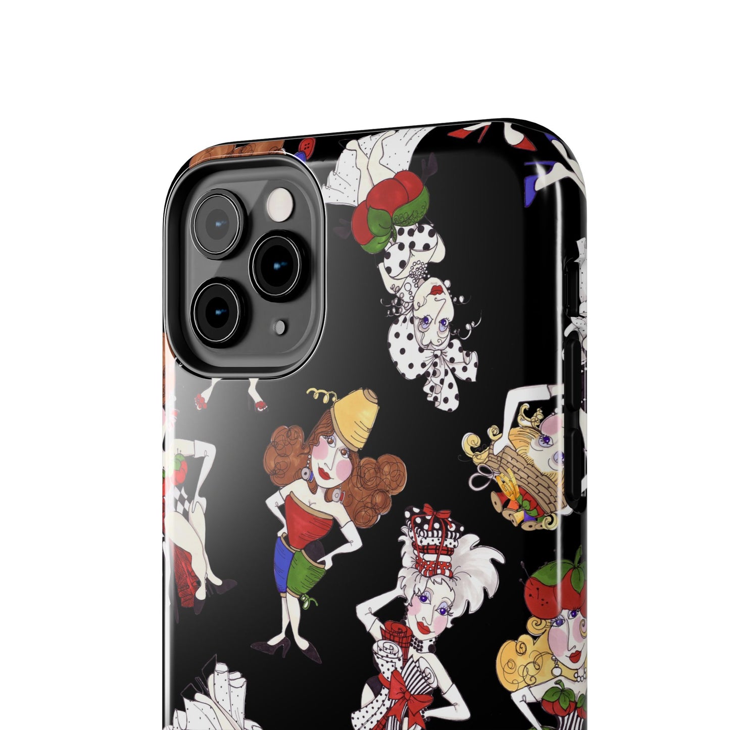 Sew Tossed Black Phone Case