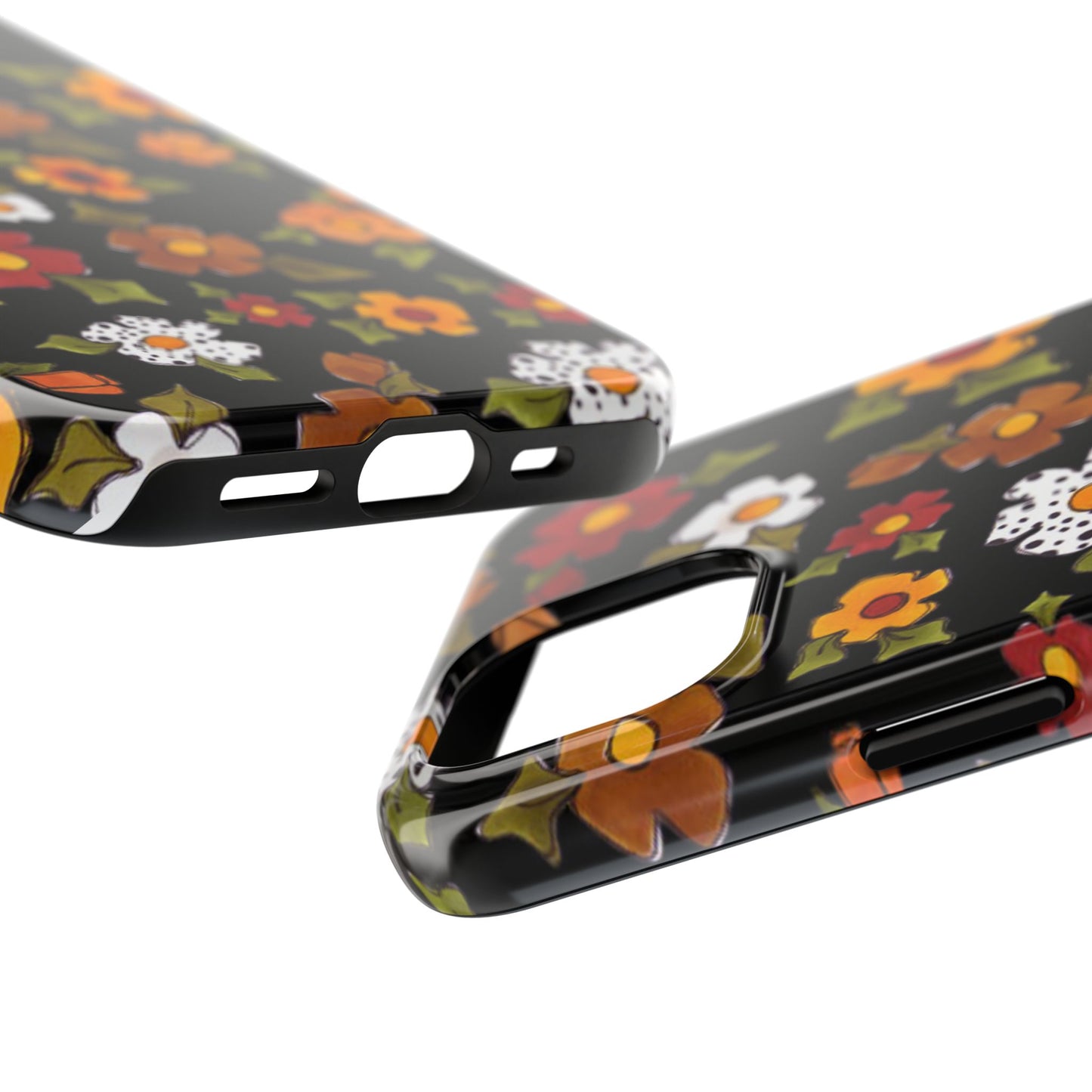 Spice Posie Black Phone Case