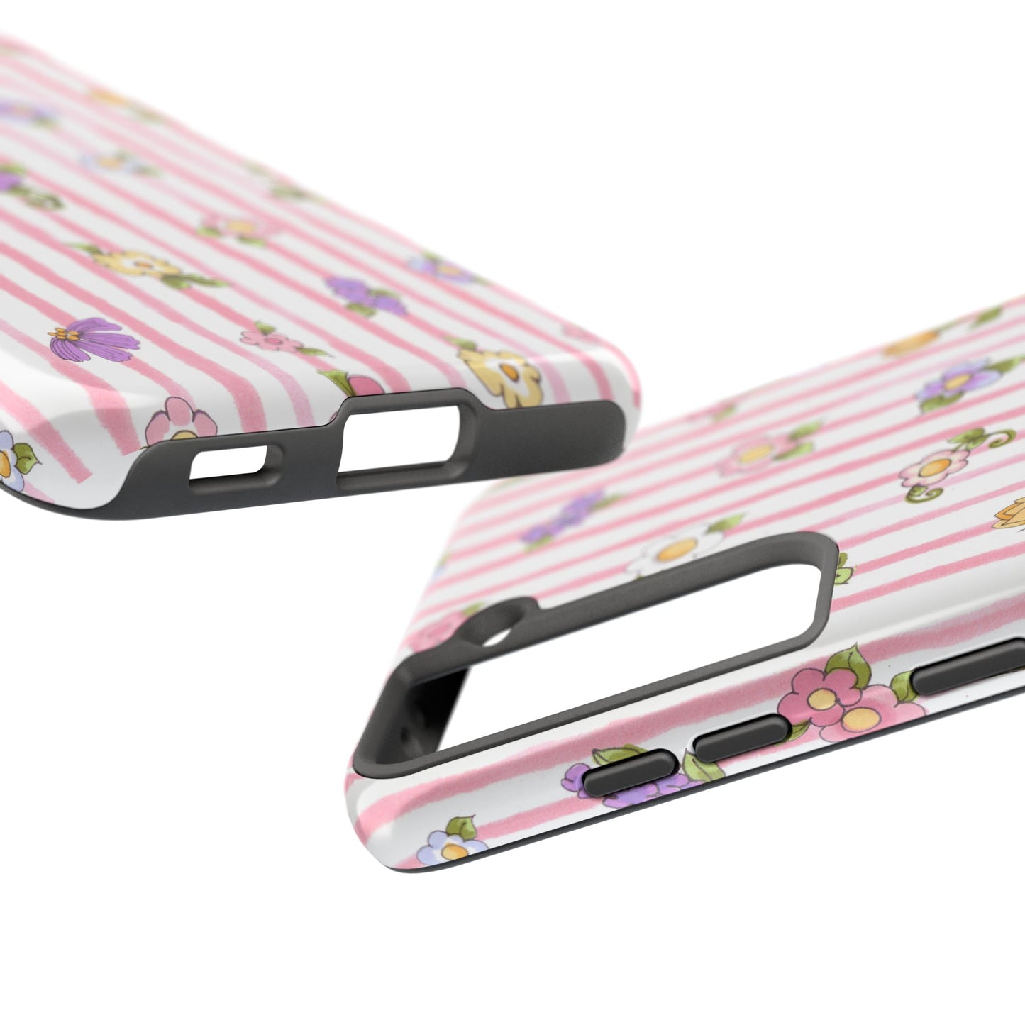 Pretty Posie Stripe Phone Case