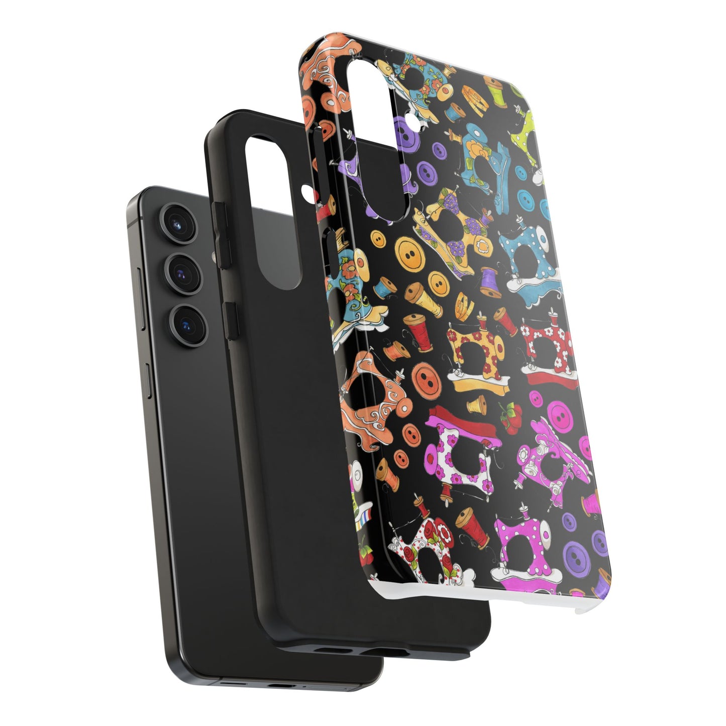 Sew Assorted Black Phone Case
