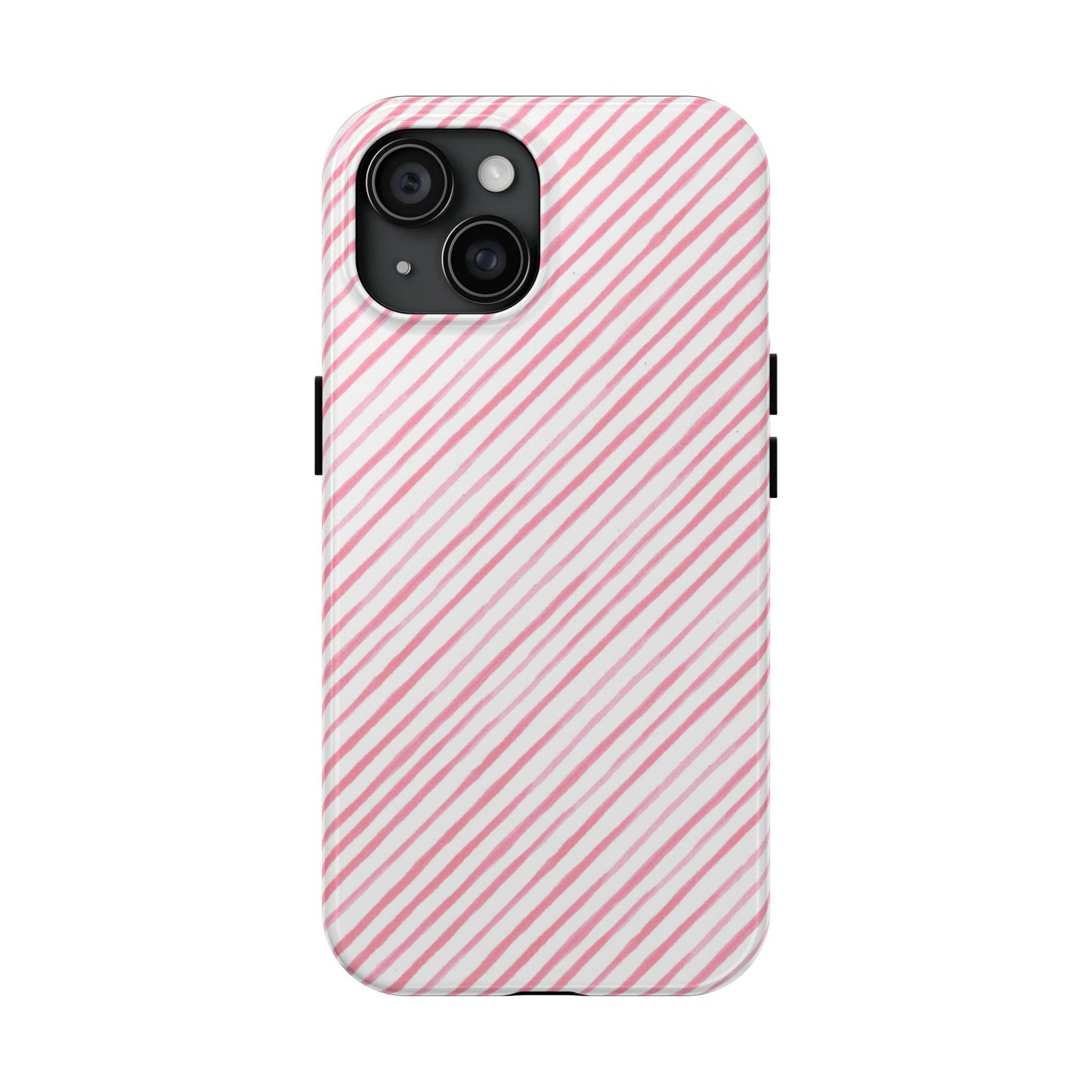 Bias Stripe White / Pink Phone Case
