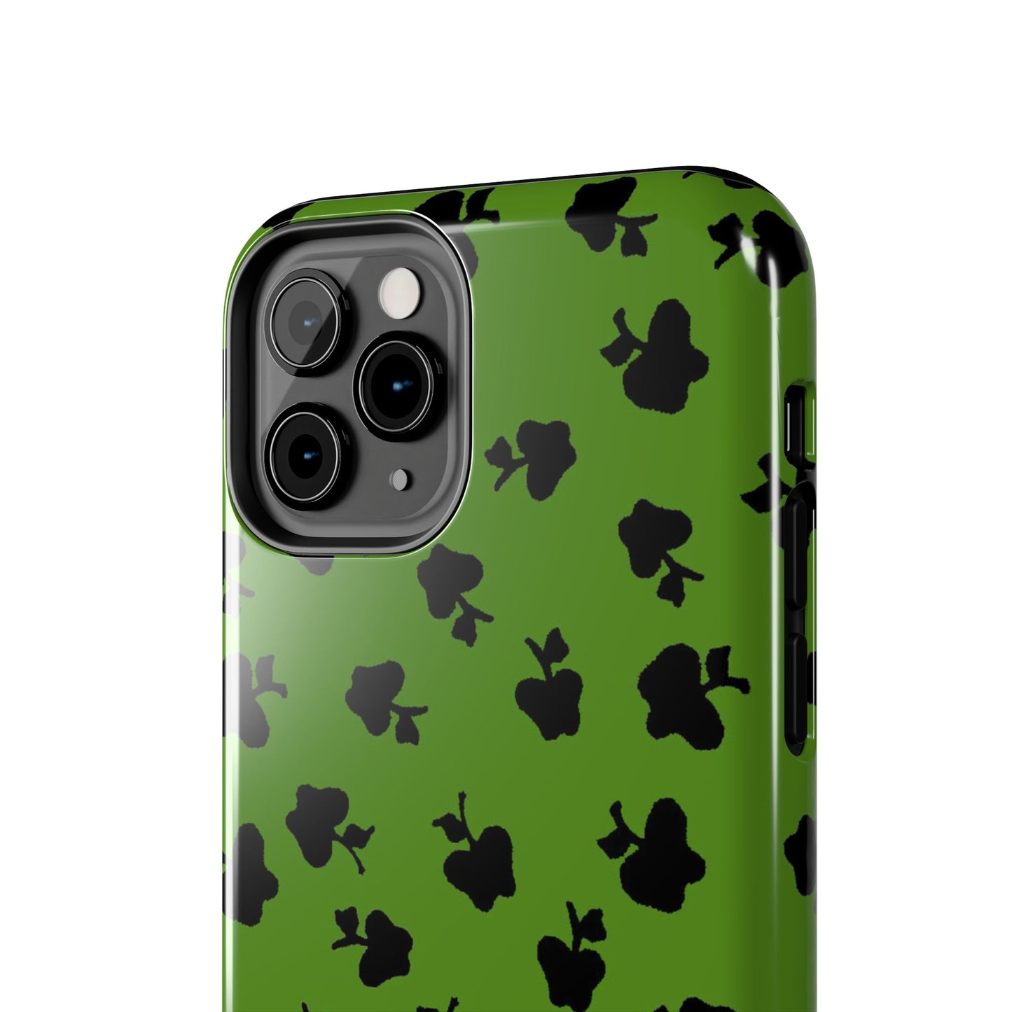 Happy Apples Green / Black Phone Case