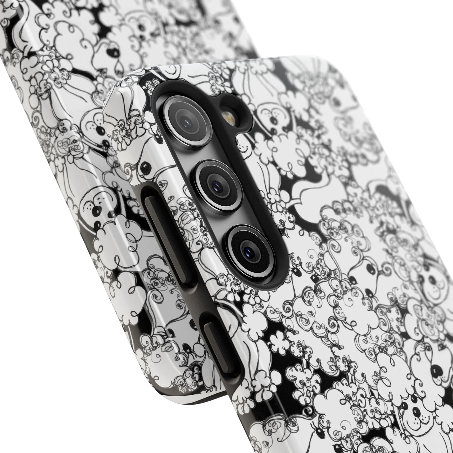 Poodle Party Black Phone Case