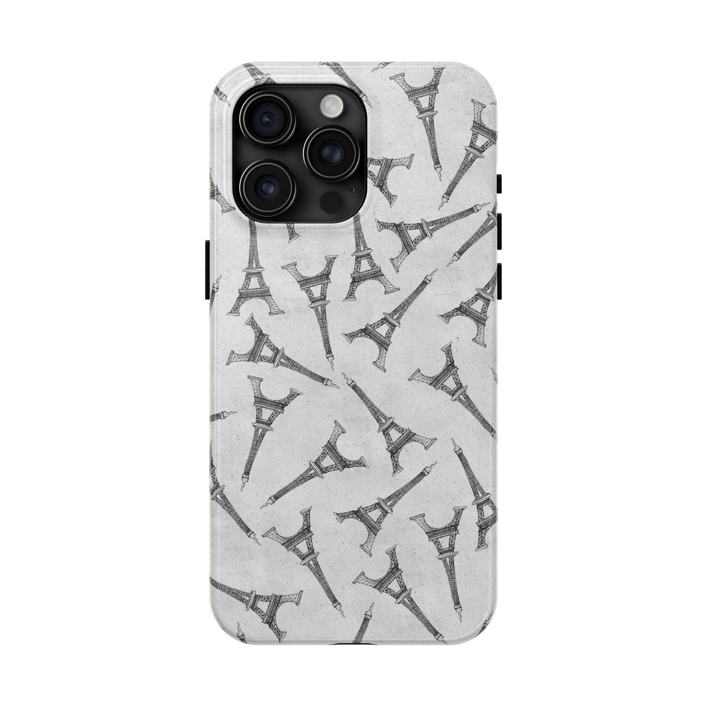 Eifelesque Silver Phone Case