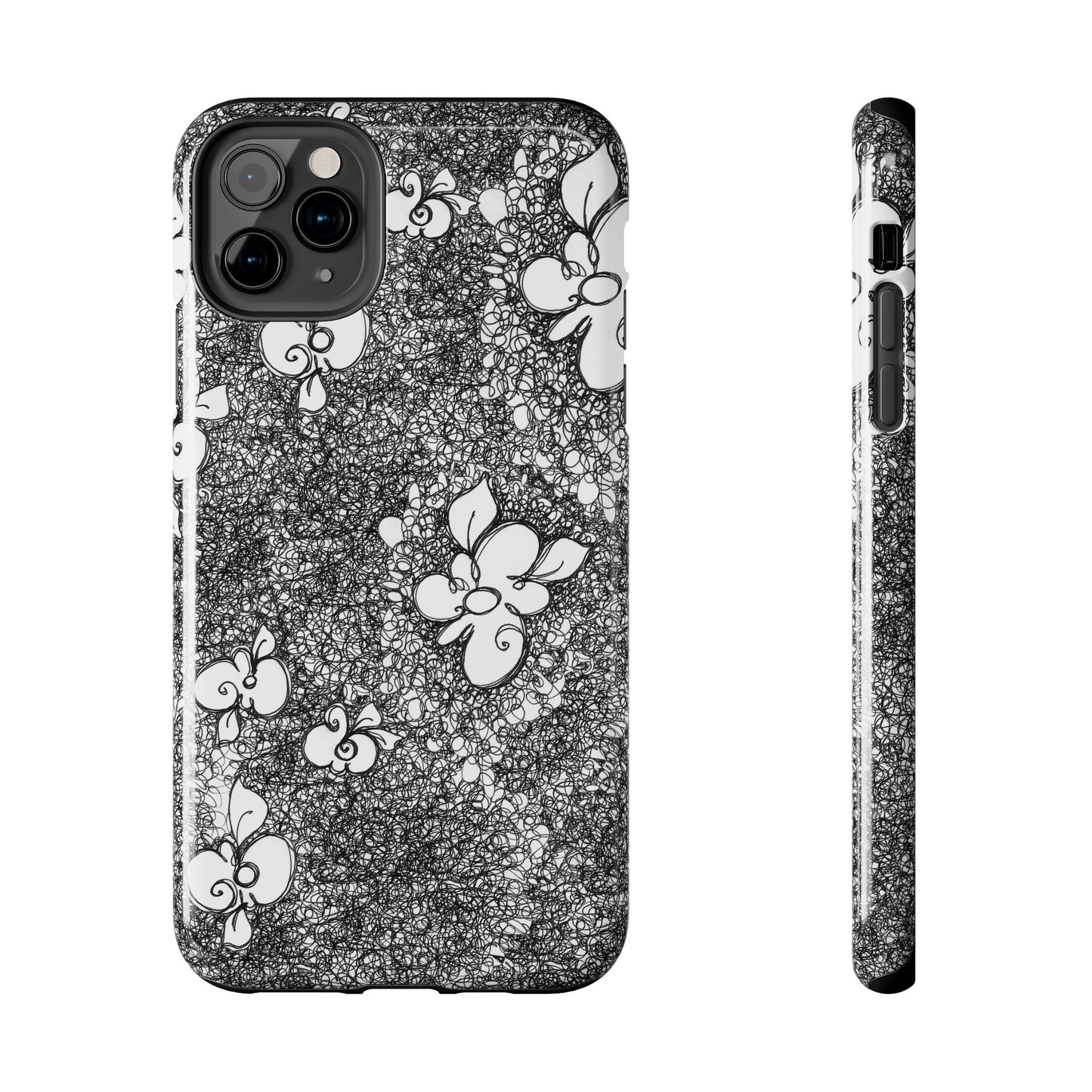 Flower Scribbles Phone Case