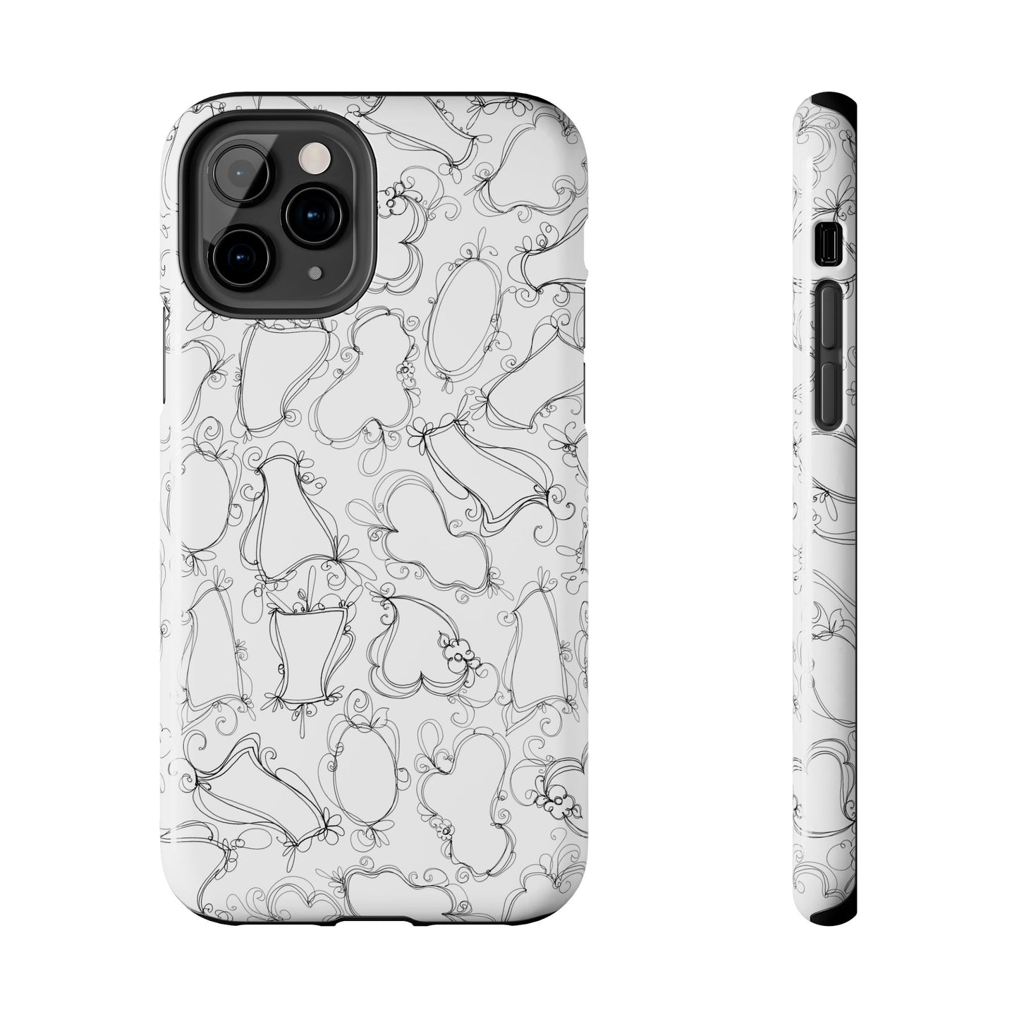 Frames White / Black Phone Case