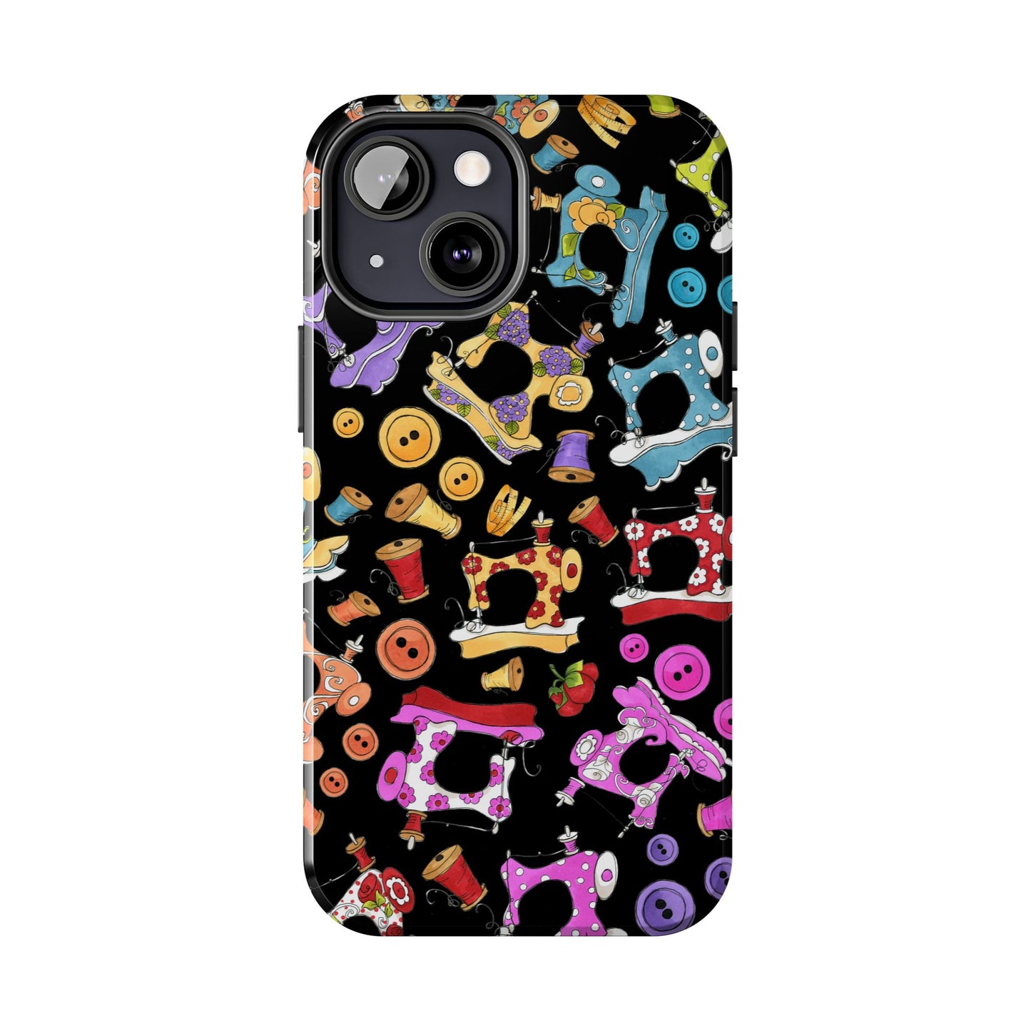 Sew Assorted Black Phone Case