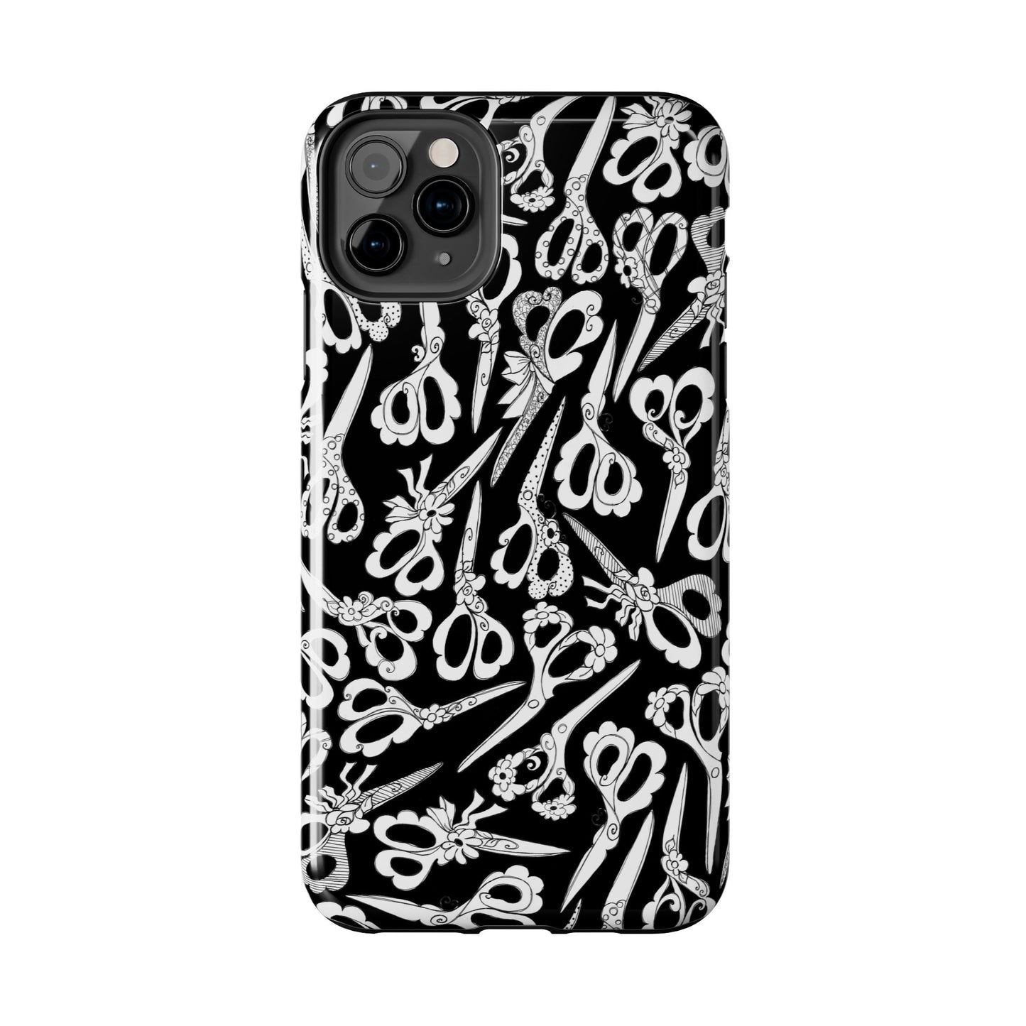 Scissor Blizzard Black Phone Case