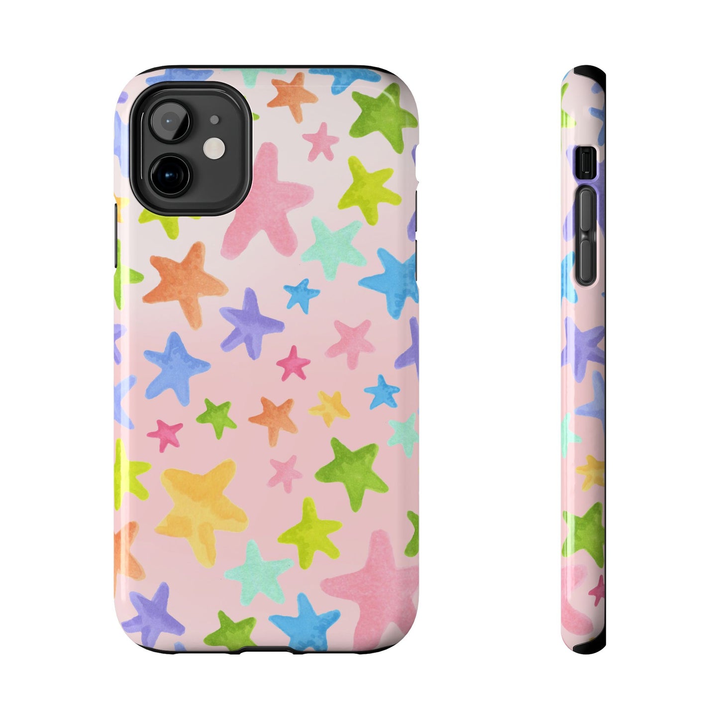 Happy Stars Pink Phone Case