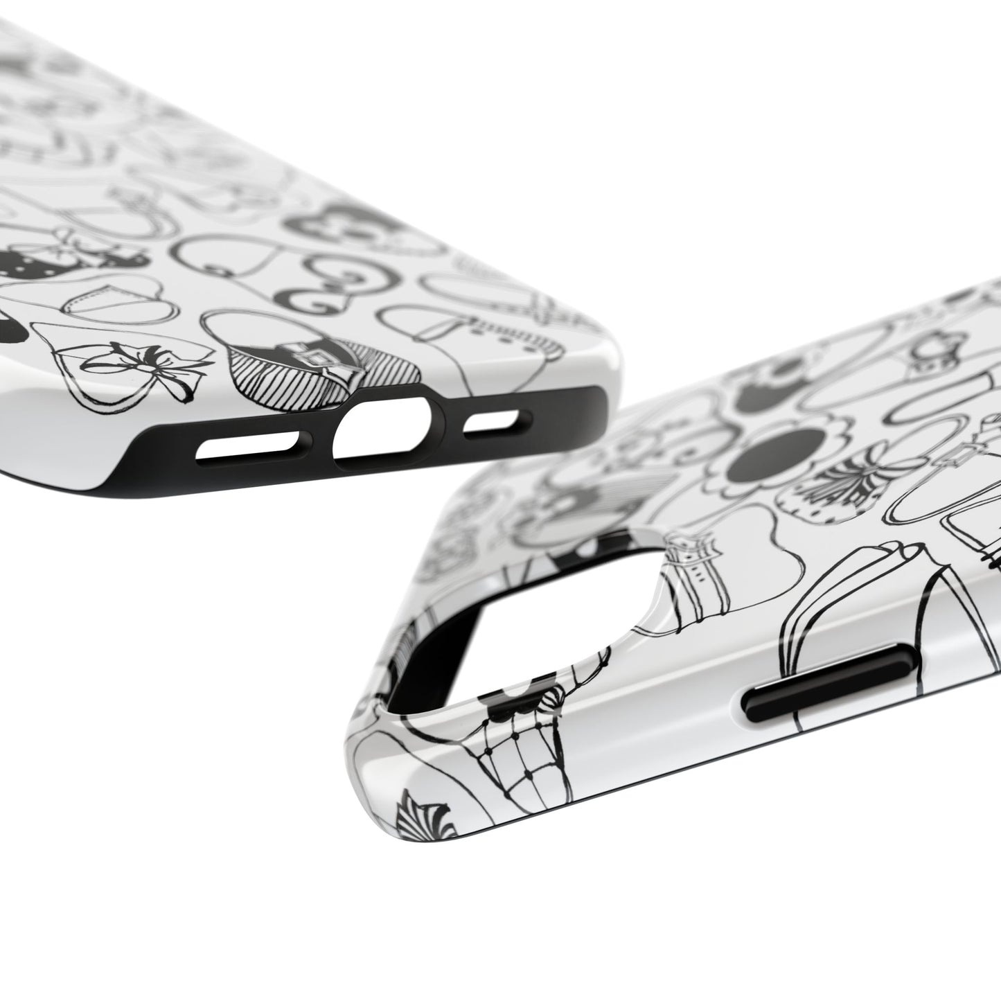 Handbags White / Black Phone Case