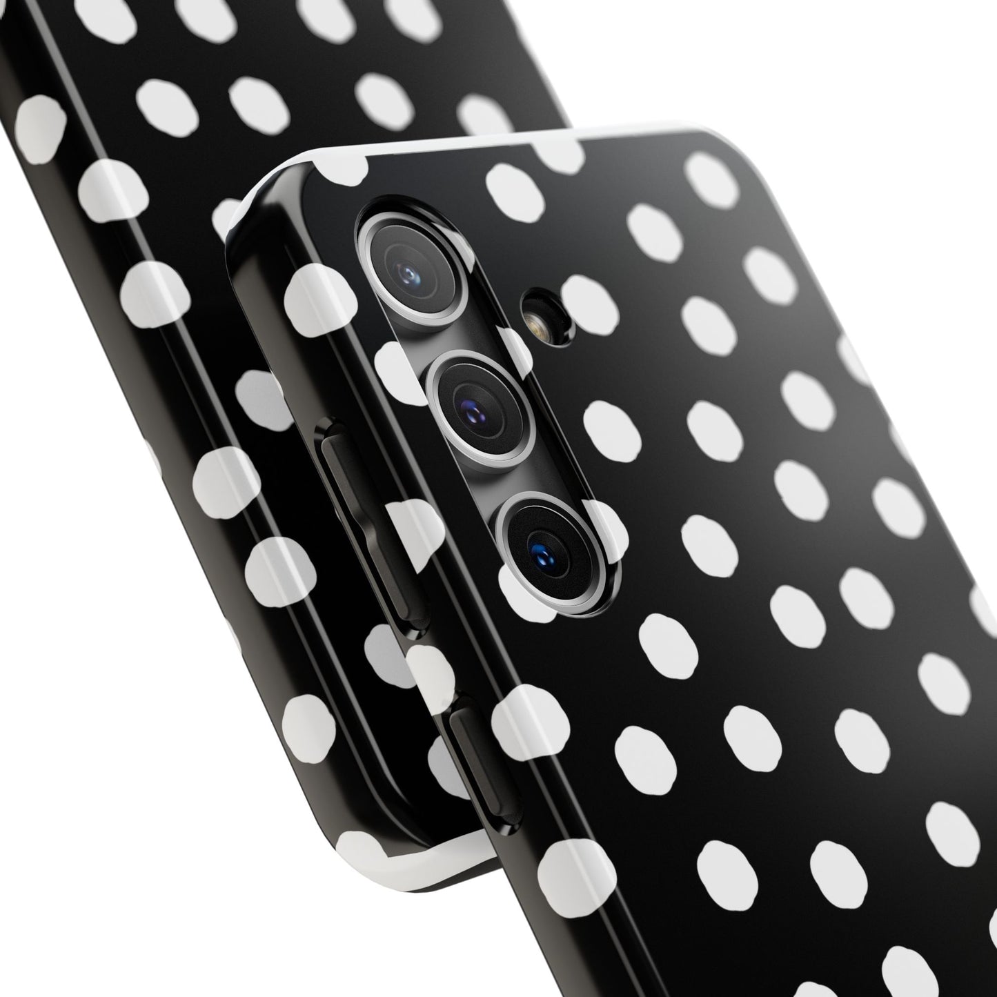 Jumbo Dots Black / White Phone Case