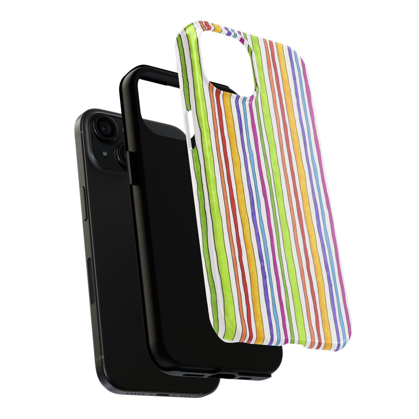 Stripe Fancy White Phone Case