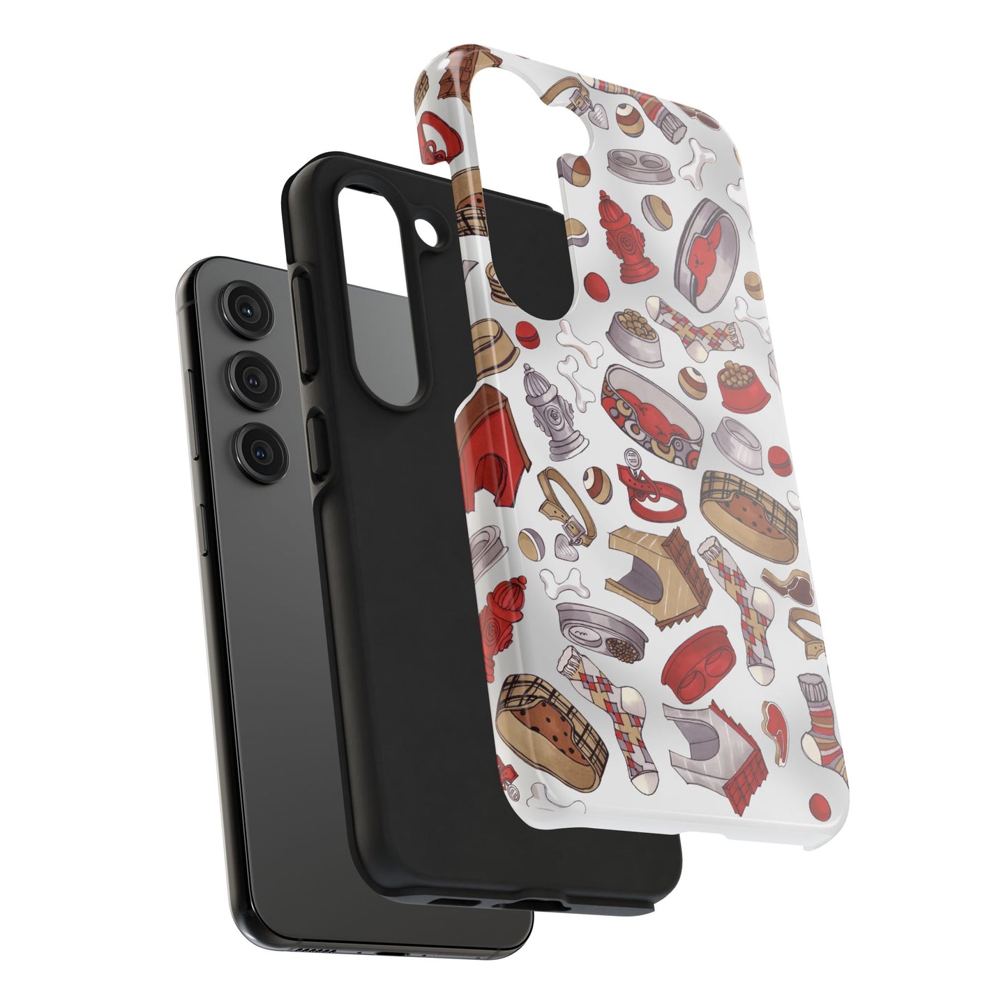 Doggie Stuff Gray Phone Case