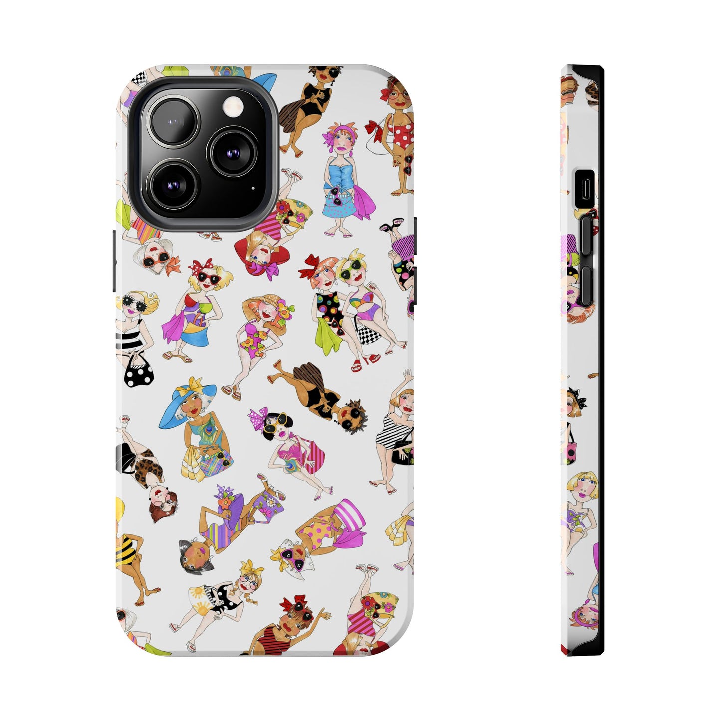 Tossed Beauties White Phone Case