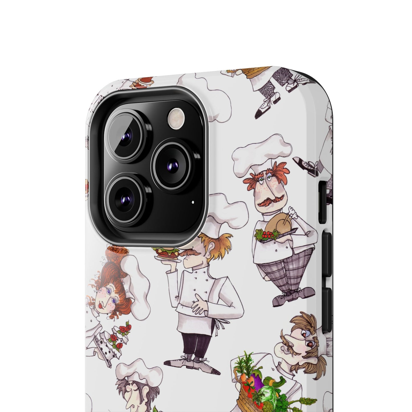 Tossed Chefs White Phone Case