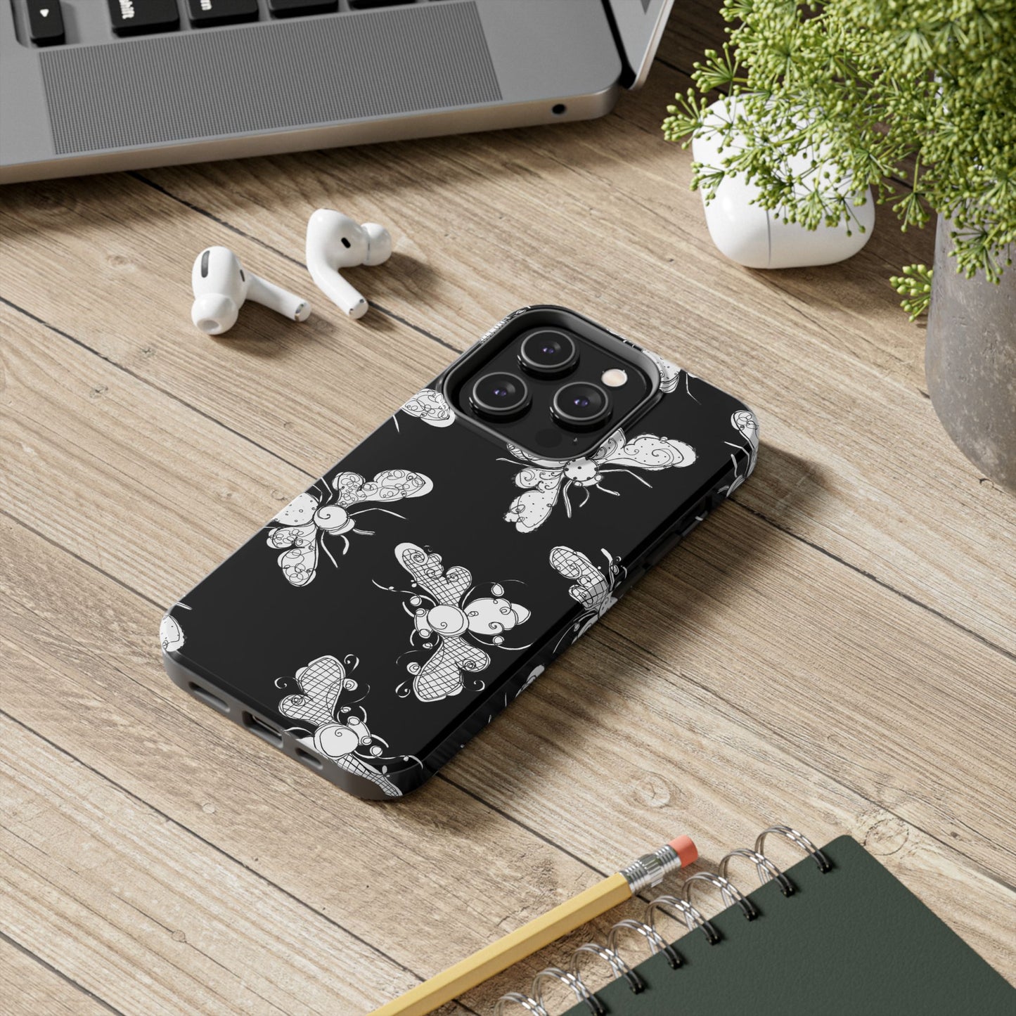 Busy Bee Black Phone Case