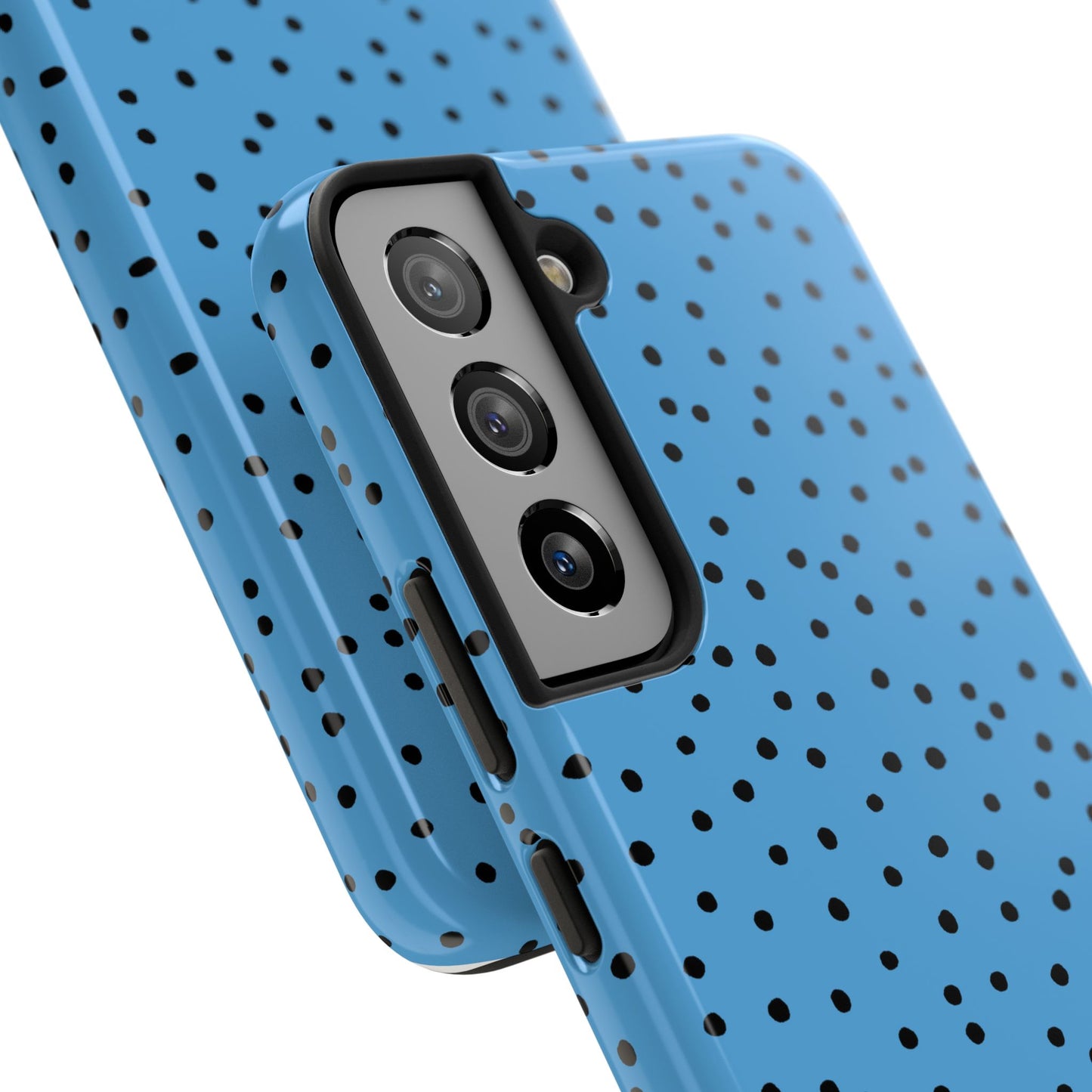 Dinky Dots Turquoise / Black Phone Case